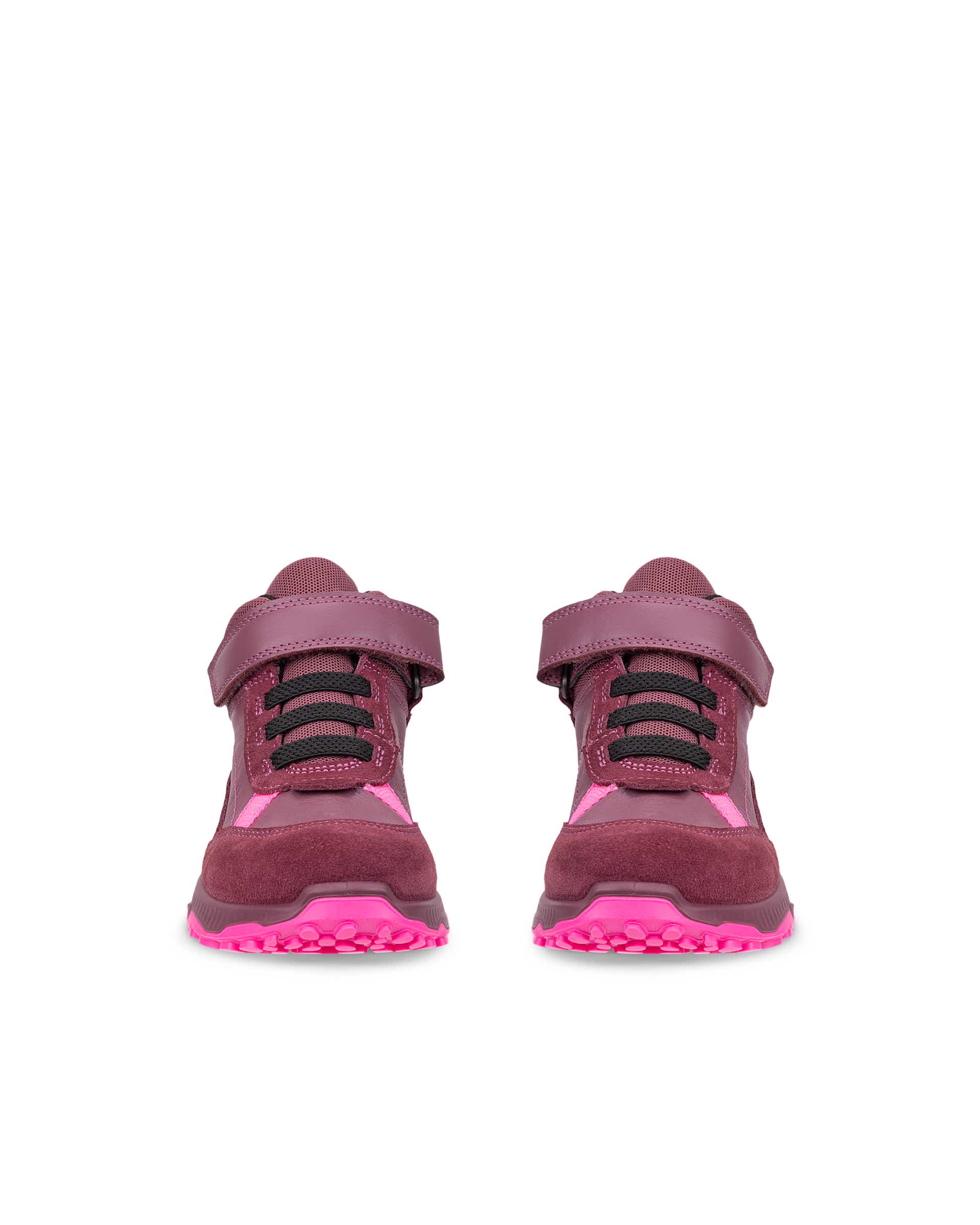 ECCO® RECEPTOR XP K udendørs ankelstøvle i læder til børn - Pink - Front pair
