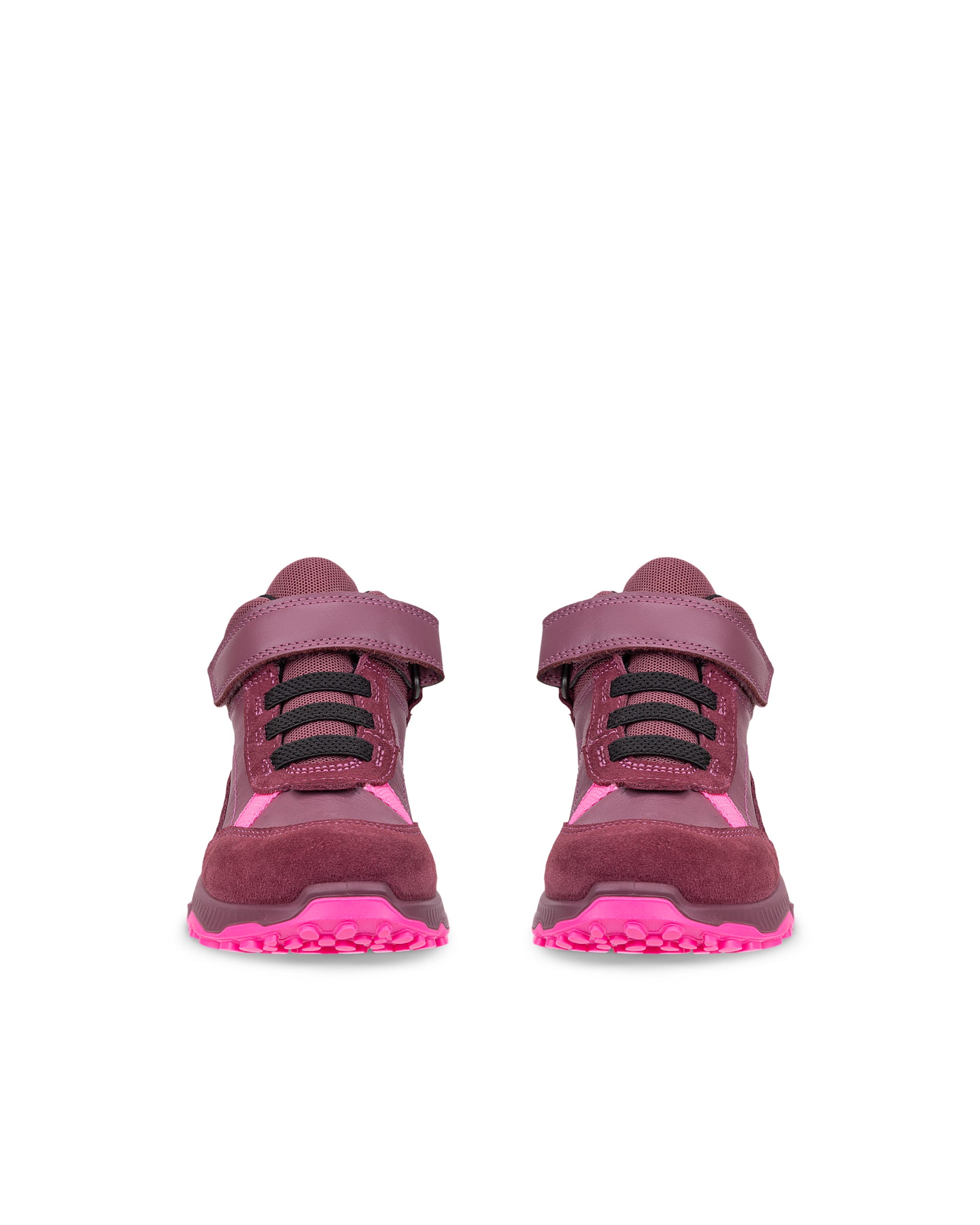 ECCO® RECEPTOR XP K udendørs ankelstøvle i læder til børn - Pink - Front pair
