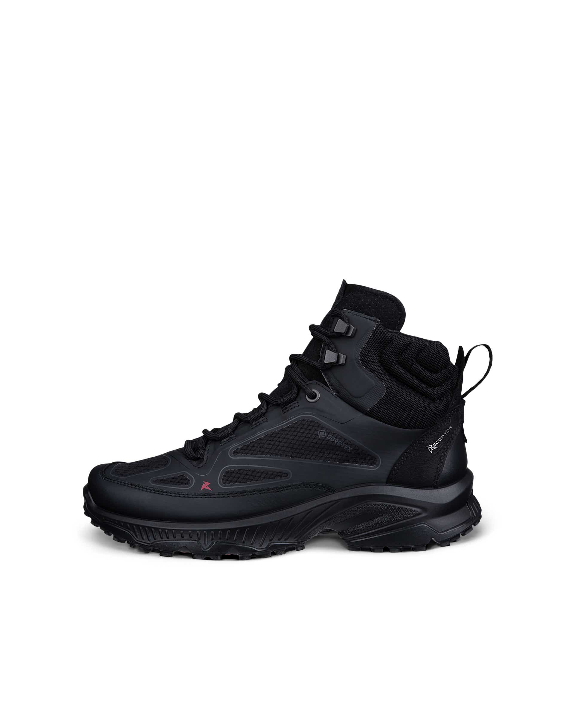ECCO RECEPTOR XP WOMEN ウィメンズ レザーブーツ - ブラック - Outside