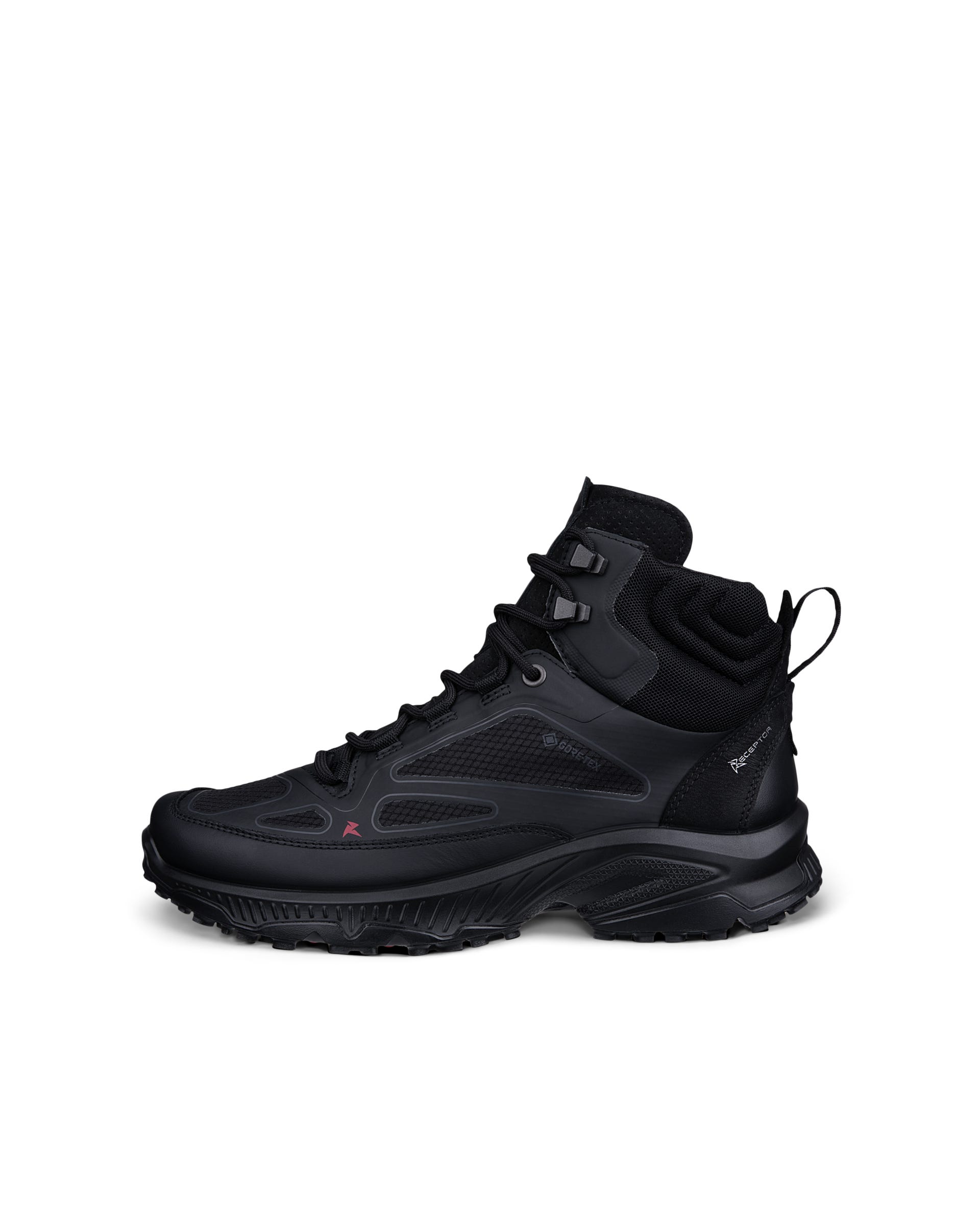 ECCO RECEPTOR XP WOMEN ウィメンズ レザーブーツ - ブラック - Outside