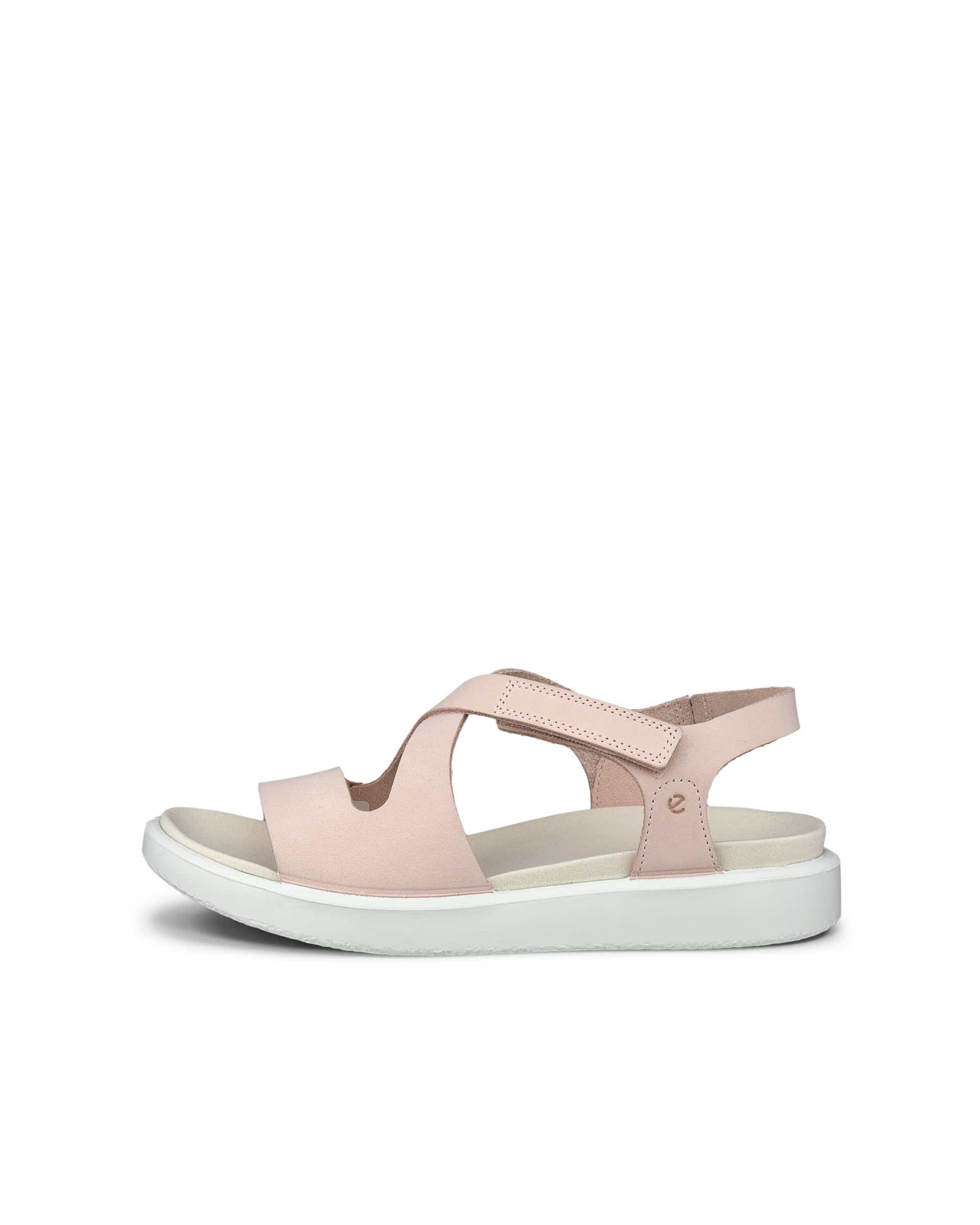 Sandale en cuir Flowt ECCO® pour femmes - Rose - Outside