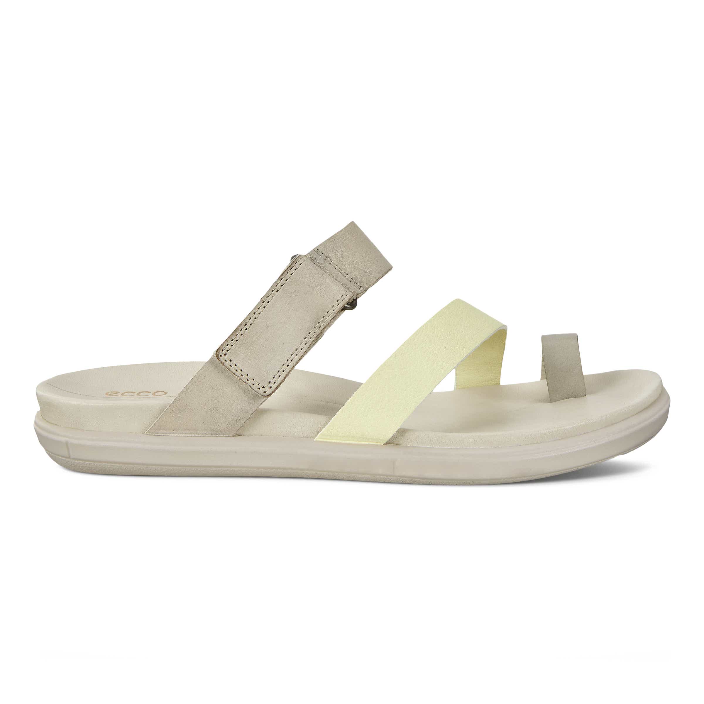 ECCO Simpil Sandal Flat Sandal - Beige - Outside