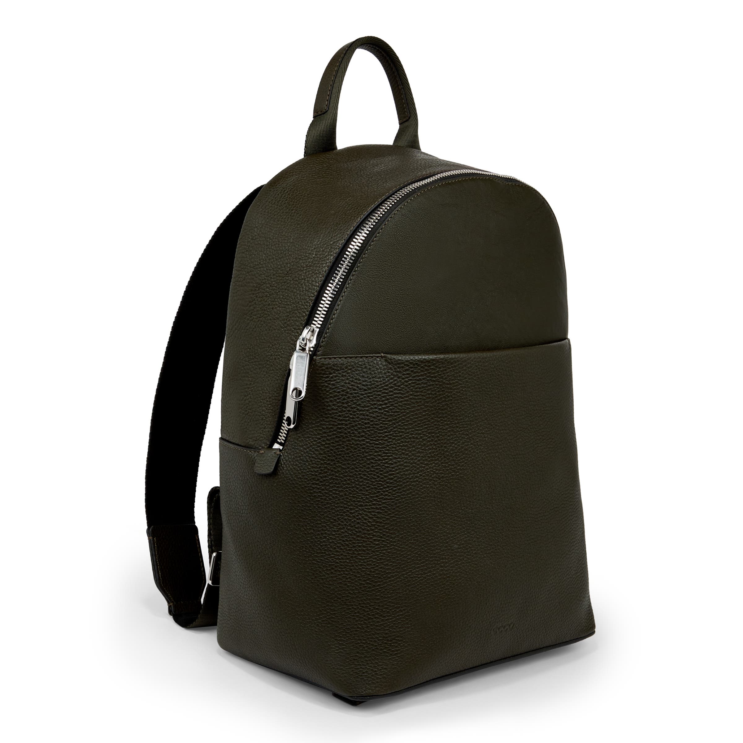 ECCO® Round Pack Large Leather Backpack - Green - Main
