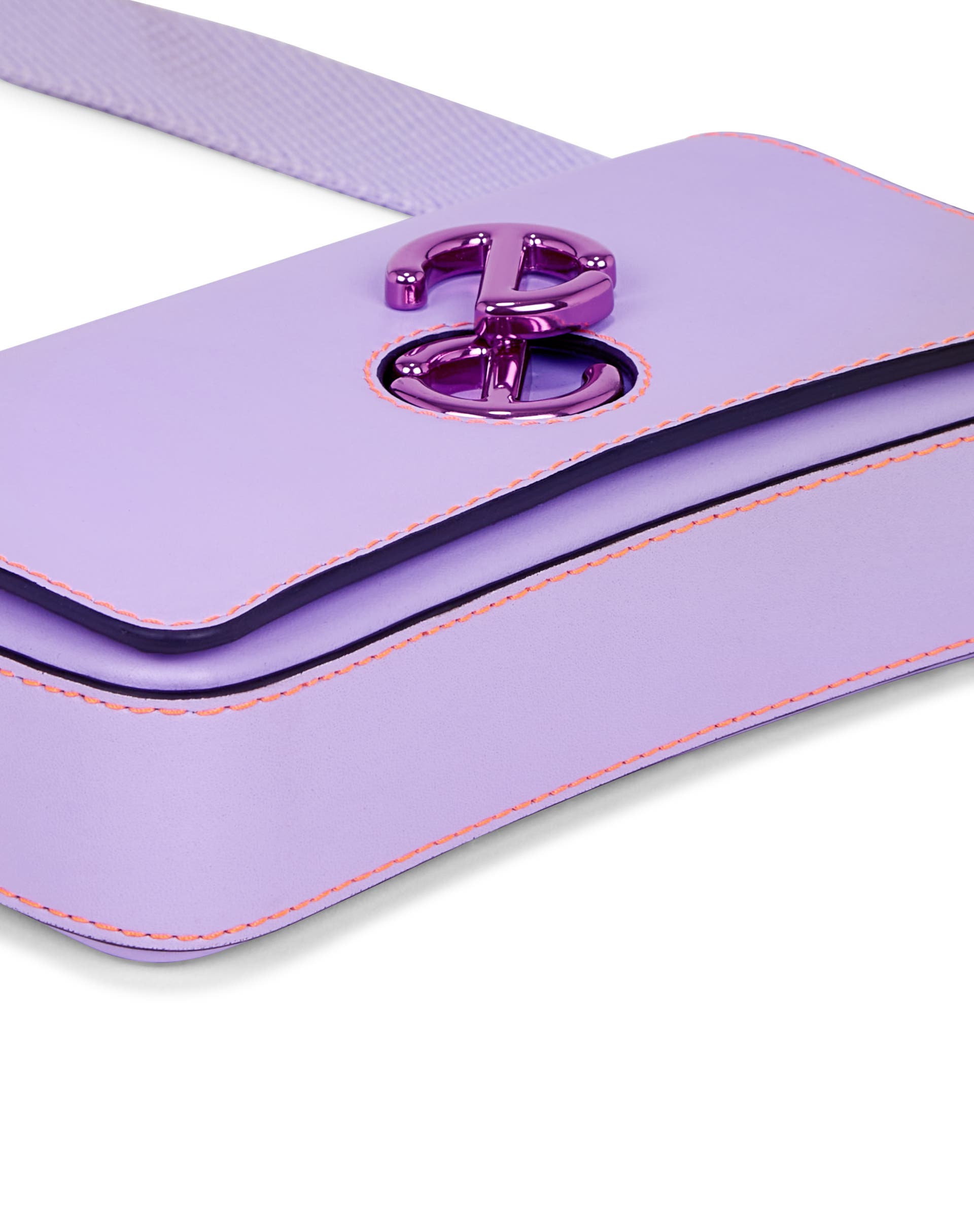 ECCO® Pinch Leather Crossbody Bag - Purple - Detail-2