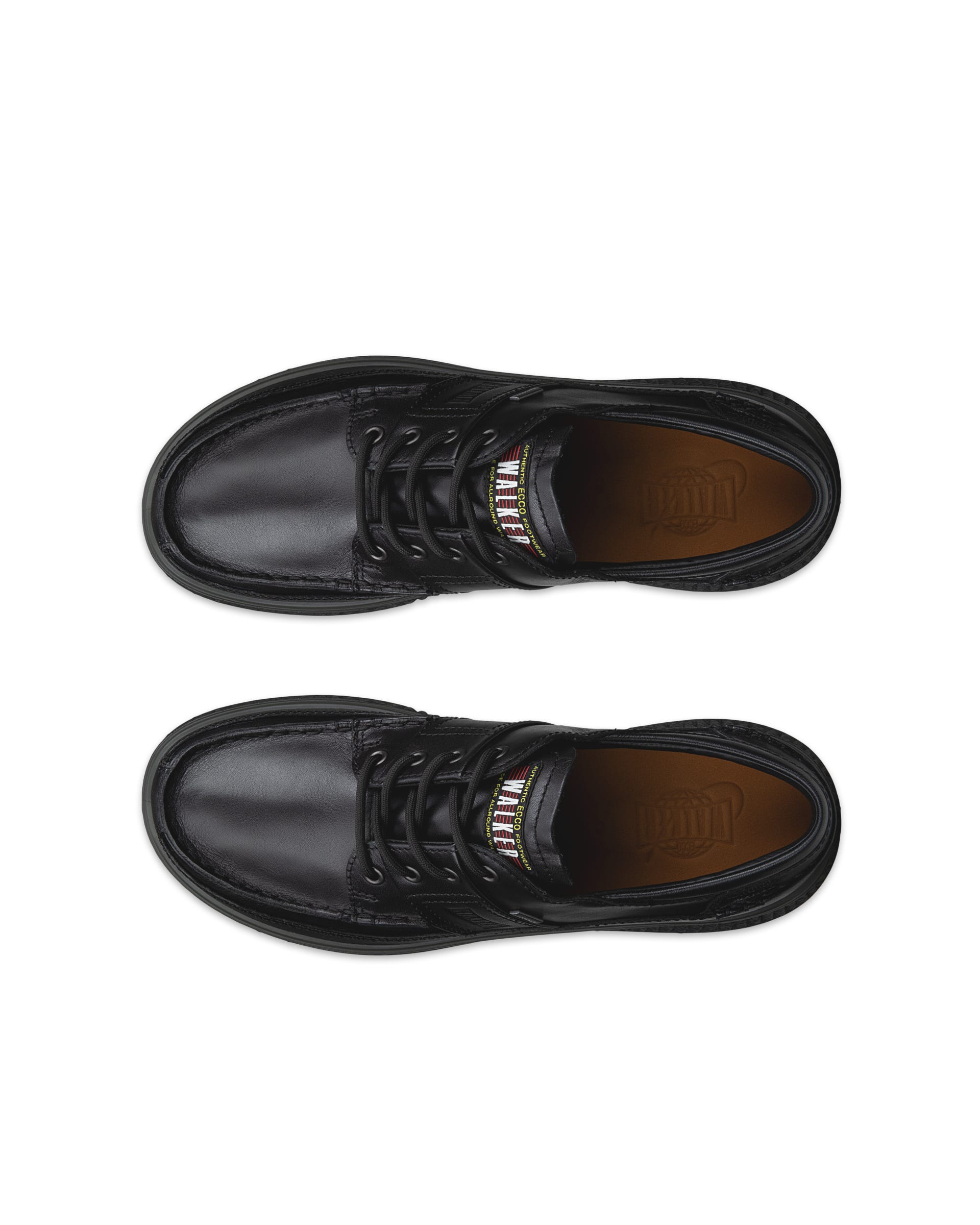 Miesten ECCO® WALKER 3.0 nahkainen Gore-Tex -kenkä mokkasiinisaumalla - Musta - Top left pair