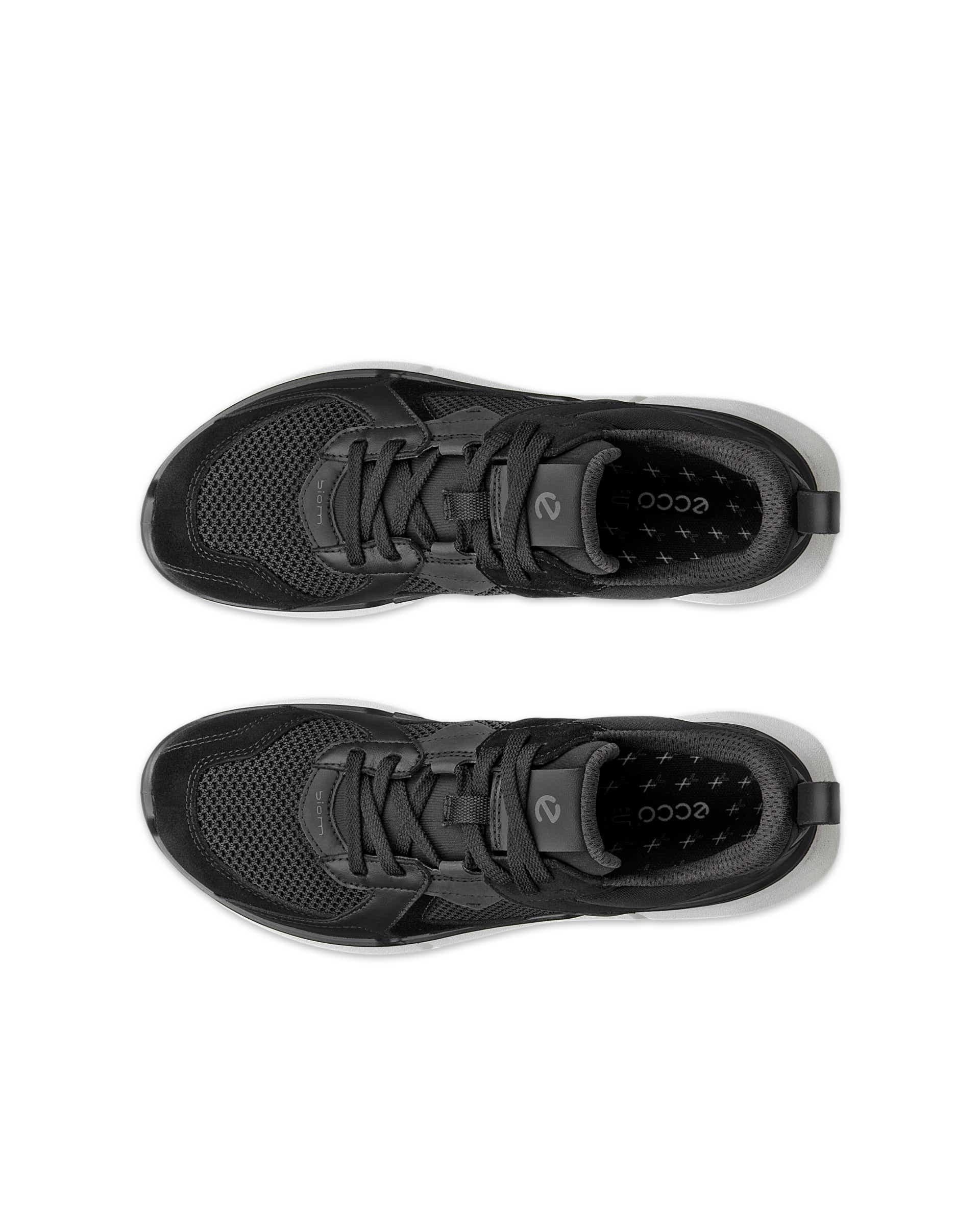ECCO BIOM 2.2 Women ウィメンズ レザースニーカー - ブラック - Top left pair