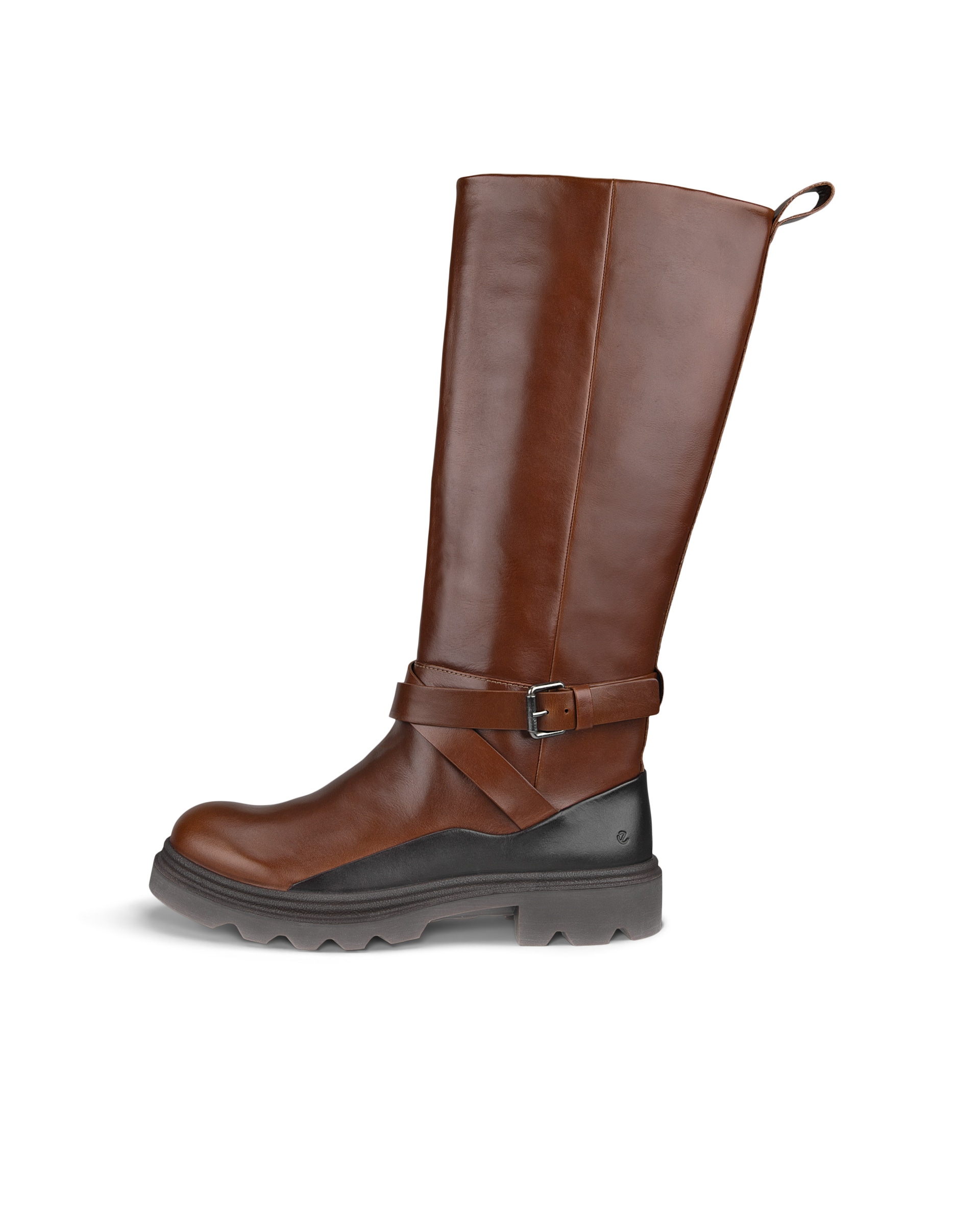 ECCO Grainer ウィメンズ レザーハイカットブーツ - ブラウン - Outside