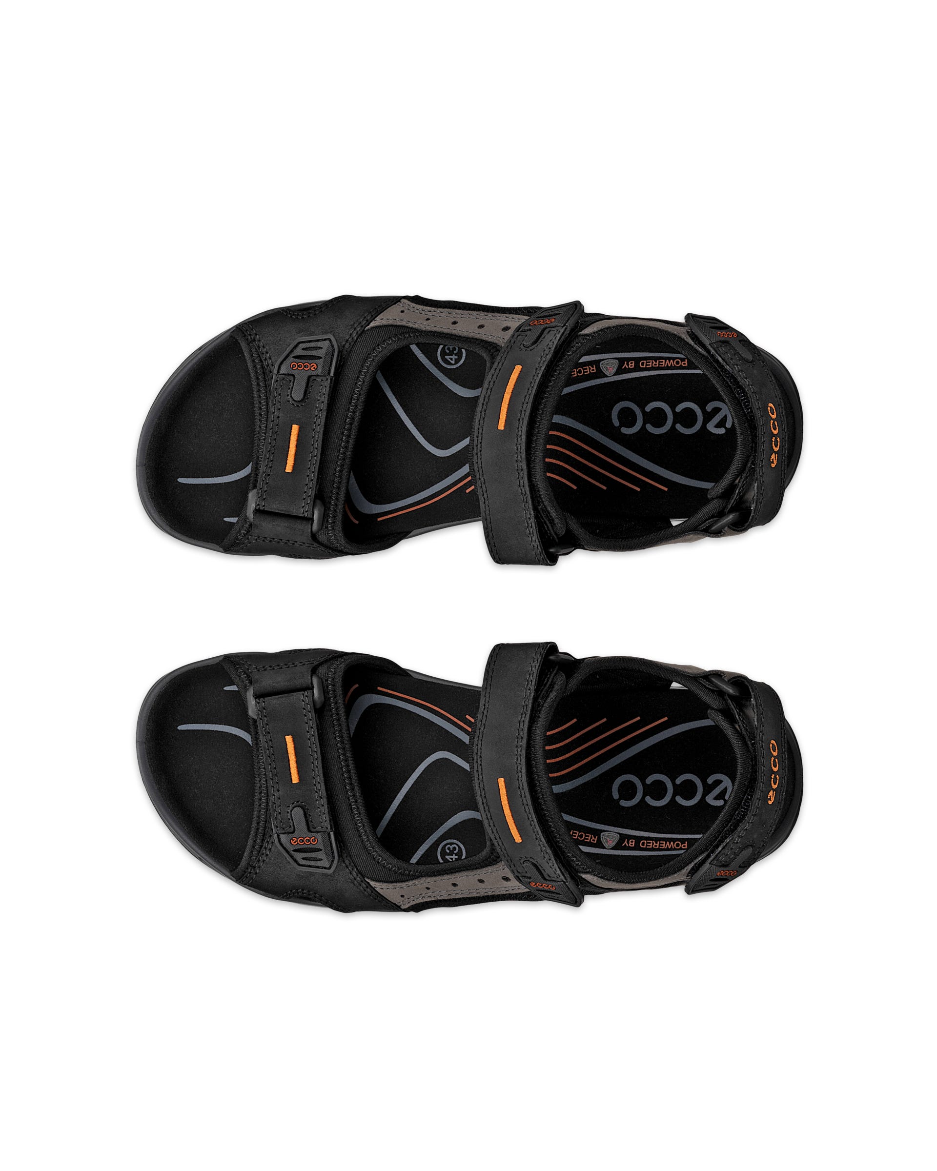 ECCO® Offroad Heren nubuck wandelsandaal - Zwart - Top left pair