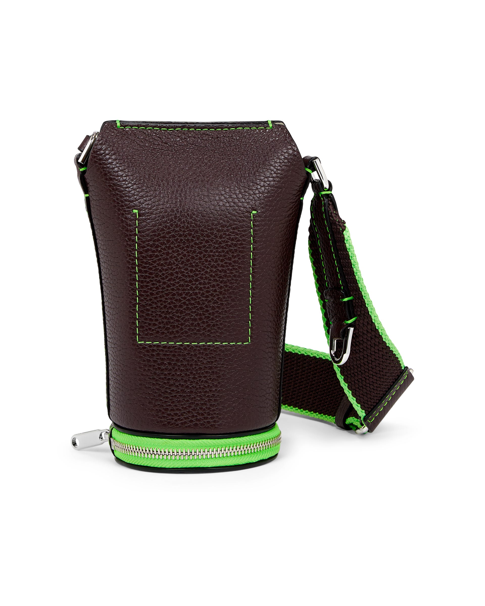 ECCO® Pot Bag Leather Crossbody Bag - Brown - Back