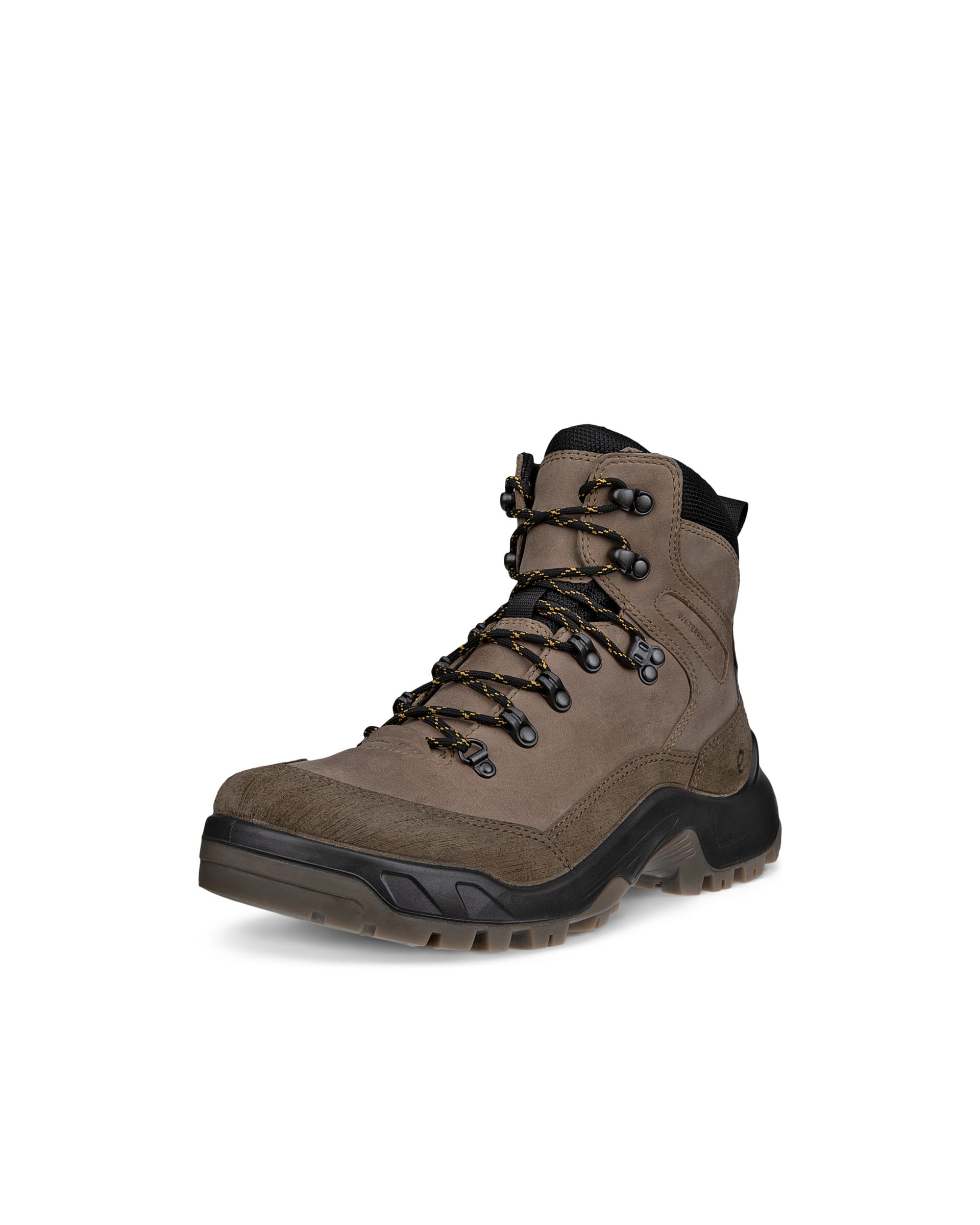 Men's ECCO® Offroad Nubuck Waterproof Mid-Cut Boot - Brown - Main