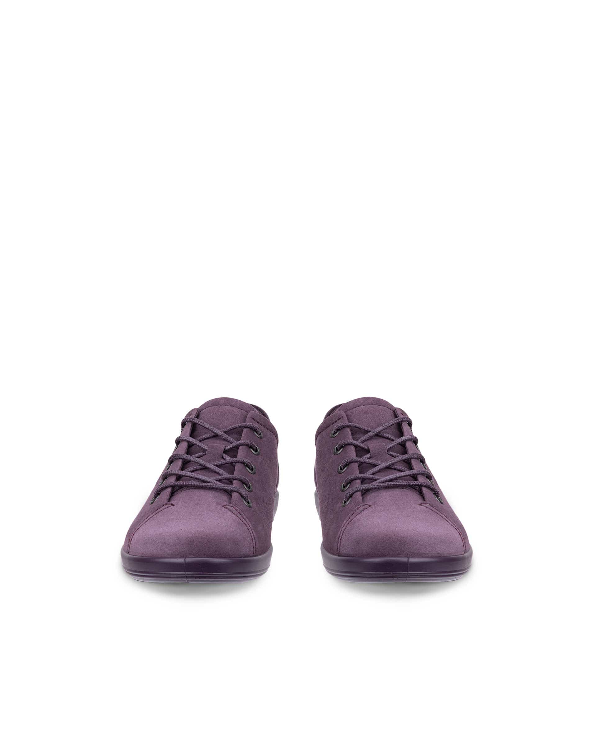 ECCO® SOFT 2.0 Damen Nubuk-Schnürschuh - Braun - Front pair