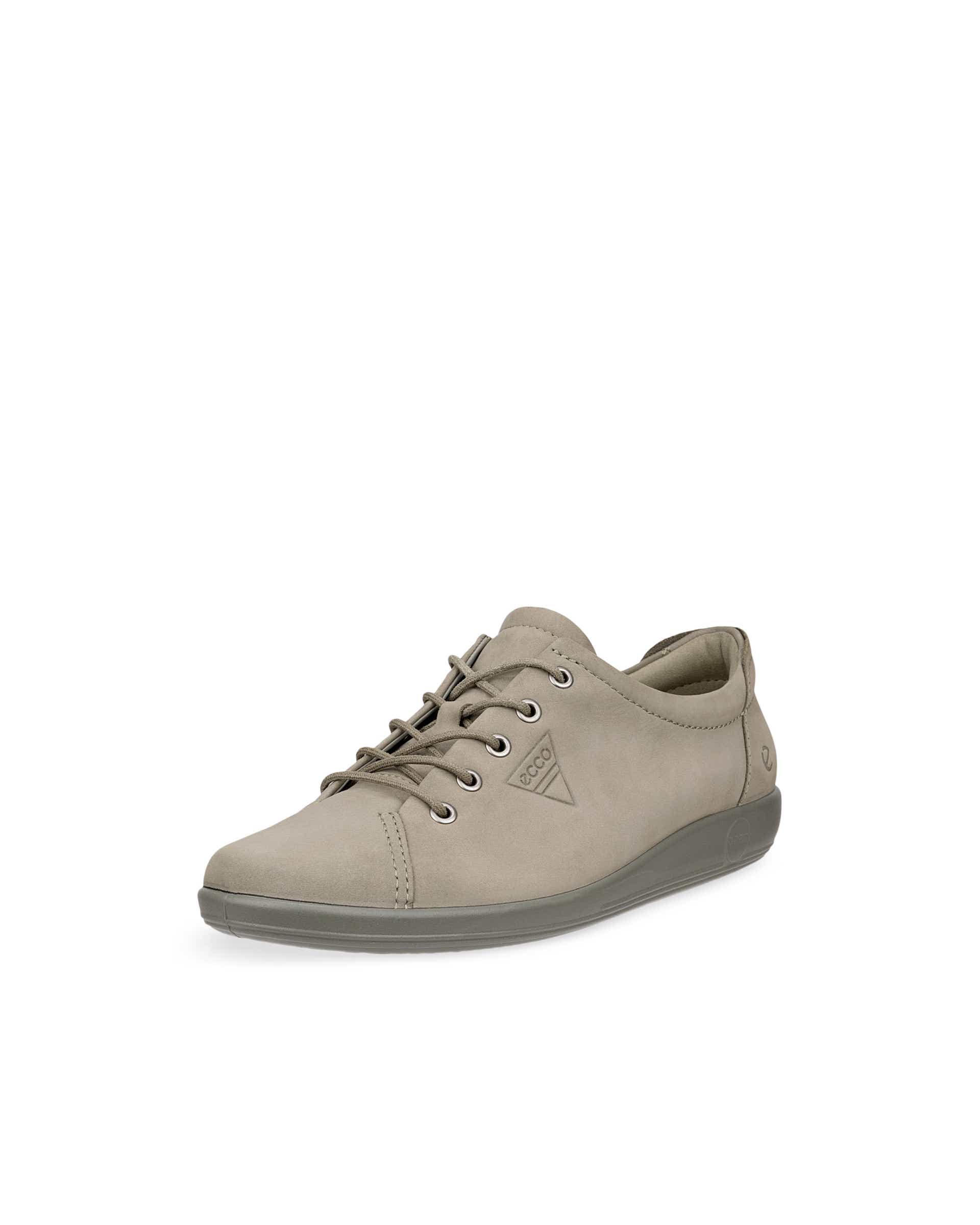 ECCO® SOFT 2.0 chaussures de marche en nubuck pour femme - Vert - Main