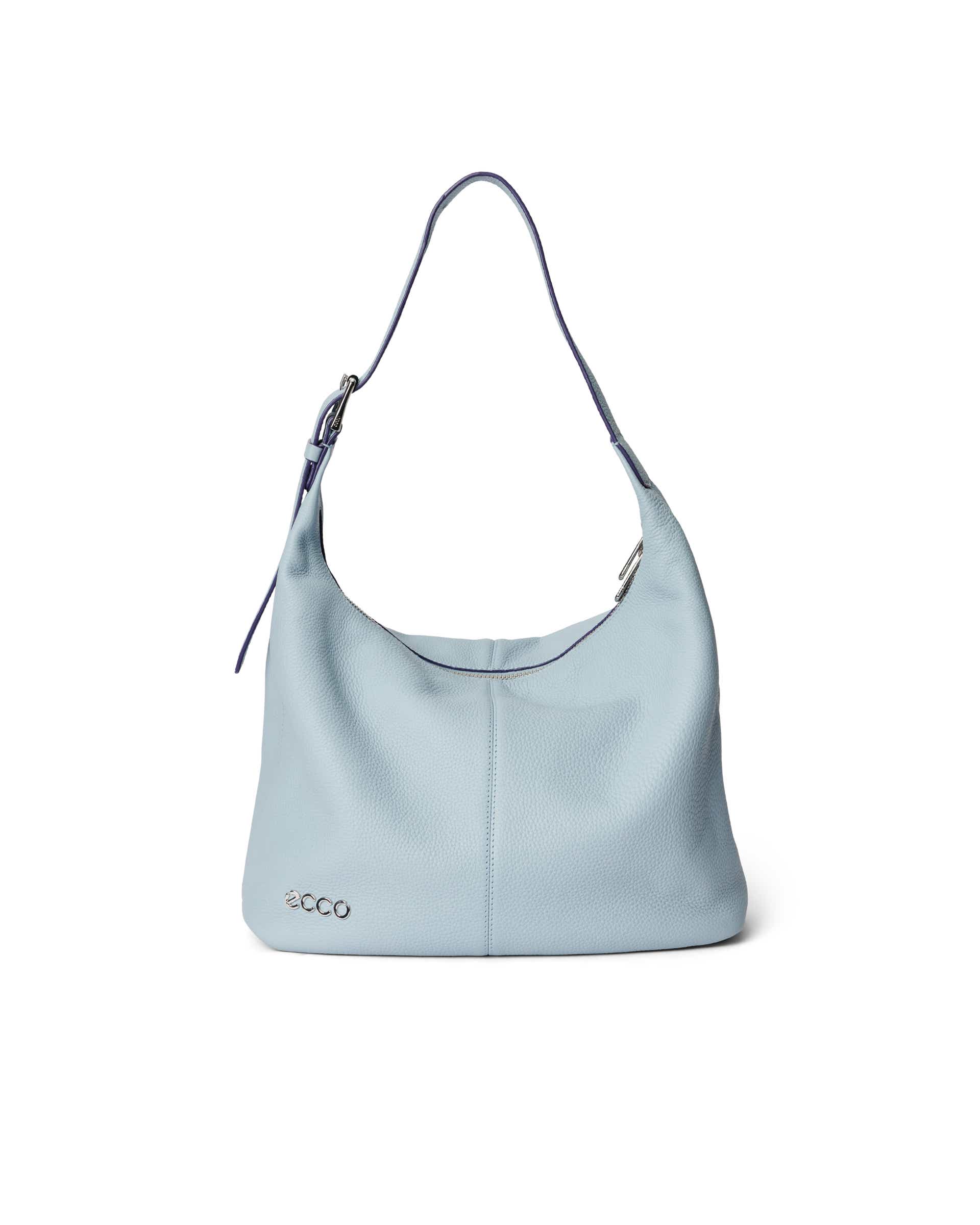 ECCO Hobo Soft Pebbled レザーホーボーバッグ - ブルー - Main