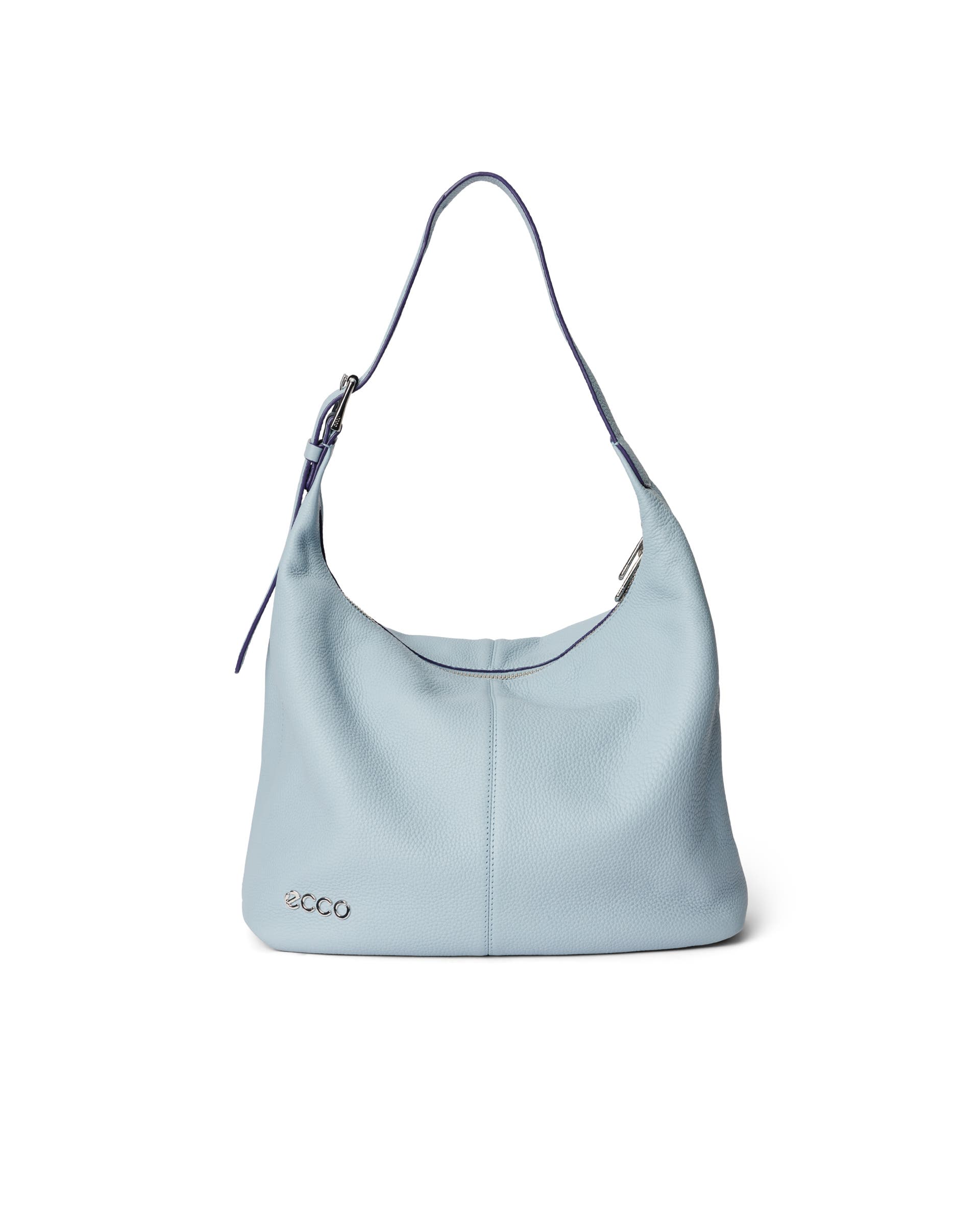 ECCO Hobo Soft Pebbled レザーホーボーバッグ - ブルー - Main