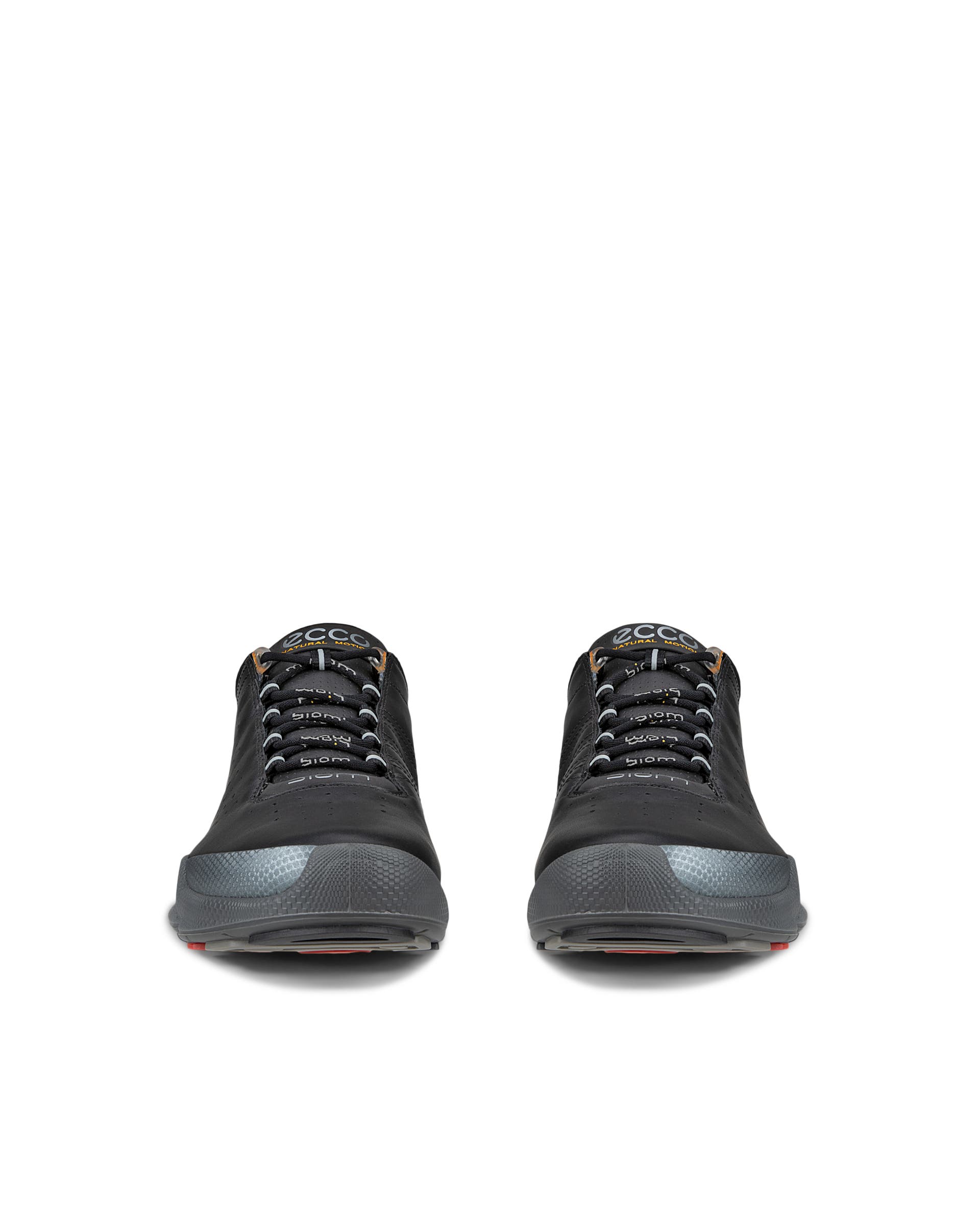 Men's ECCO® BIOM C Leather Sneaker - Black - Front pair