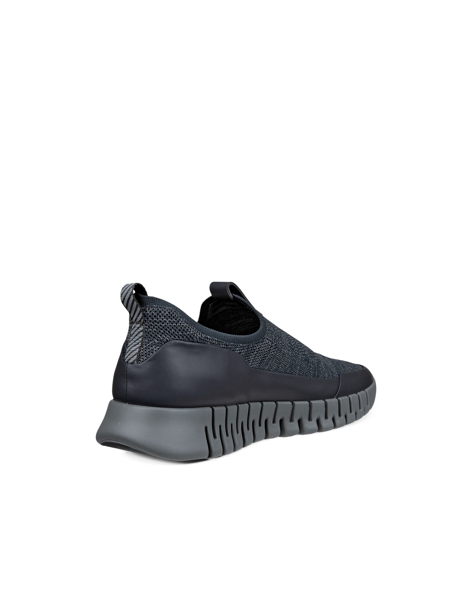 ECCO® GRUUV baskets en toile pour homme - Gris - Back