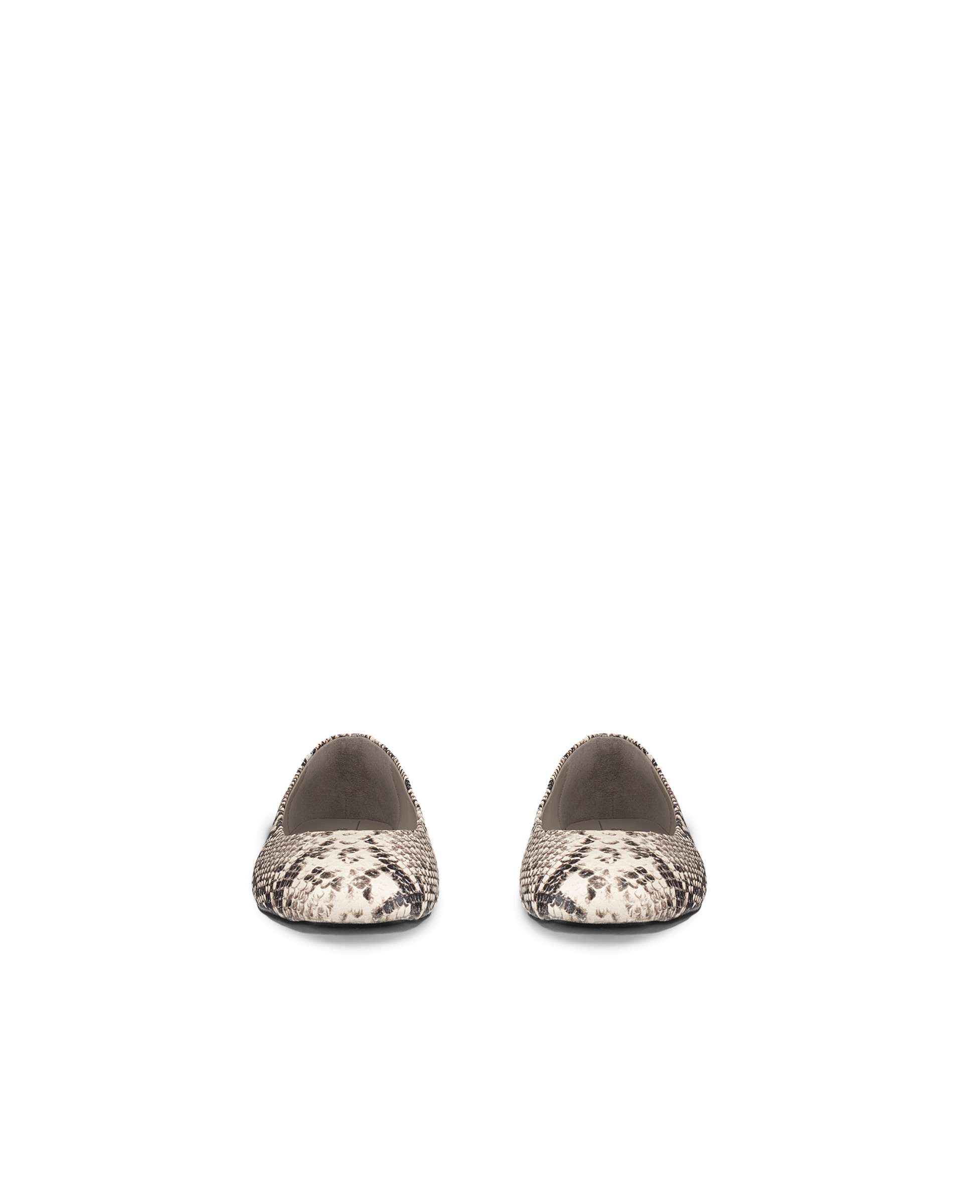 ECCO® Margot női bőr balerinacipő - Bézs - Front pair