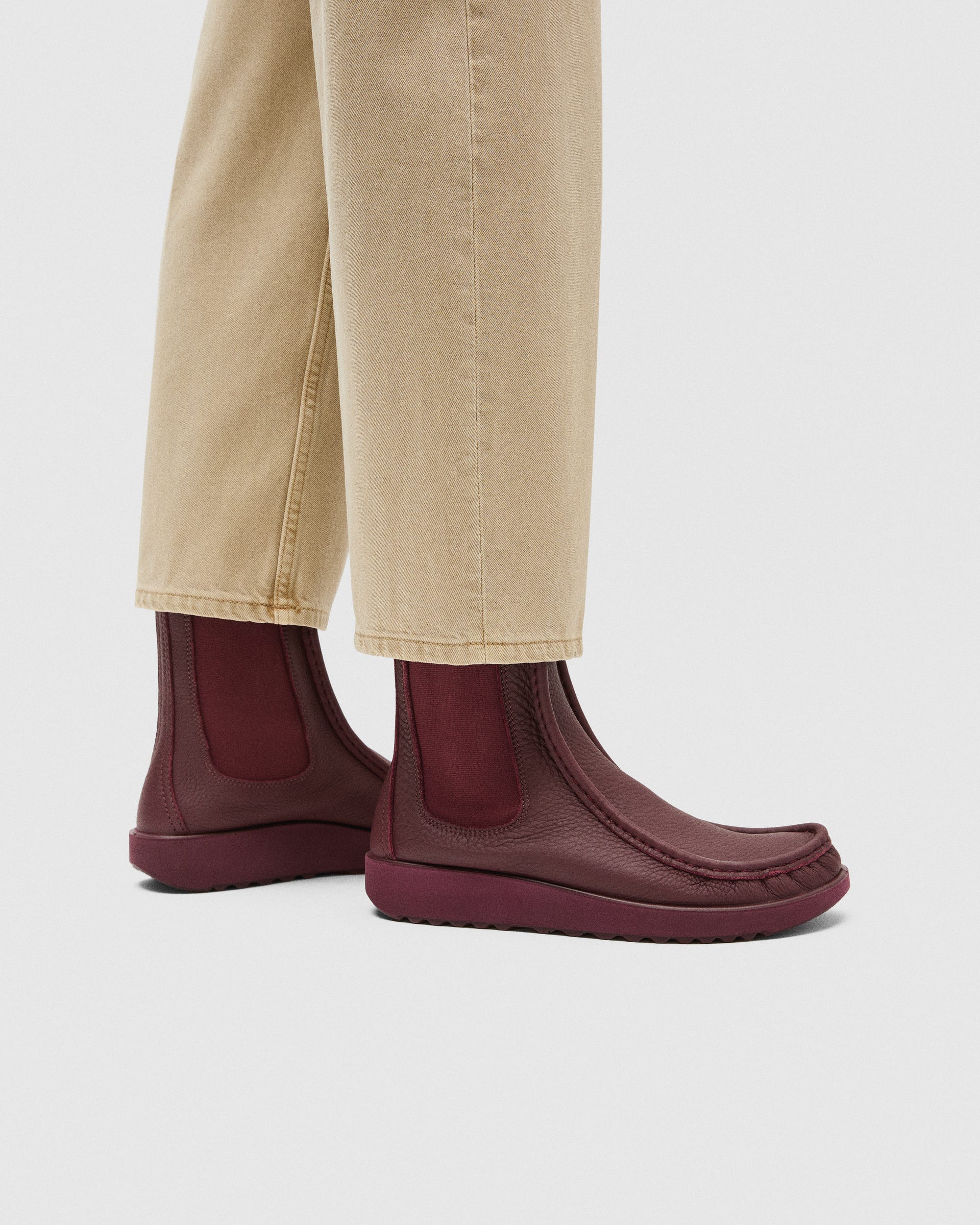 ECCO® JOKE heren leren Chelsea boot - Rood - Lifestyle image-1