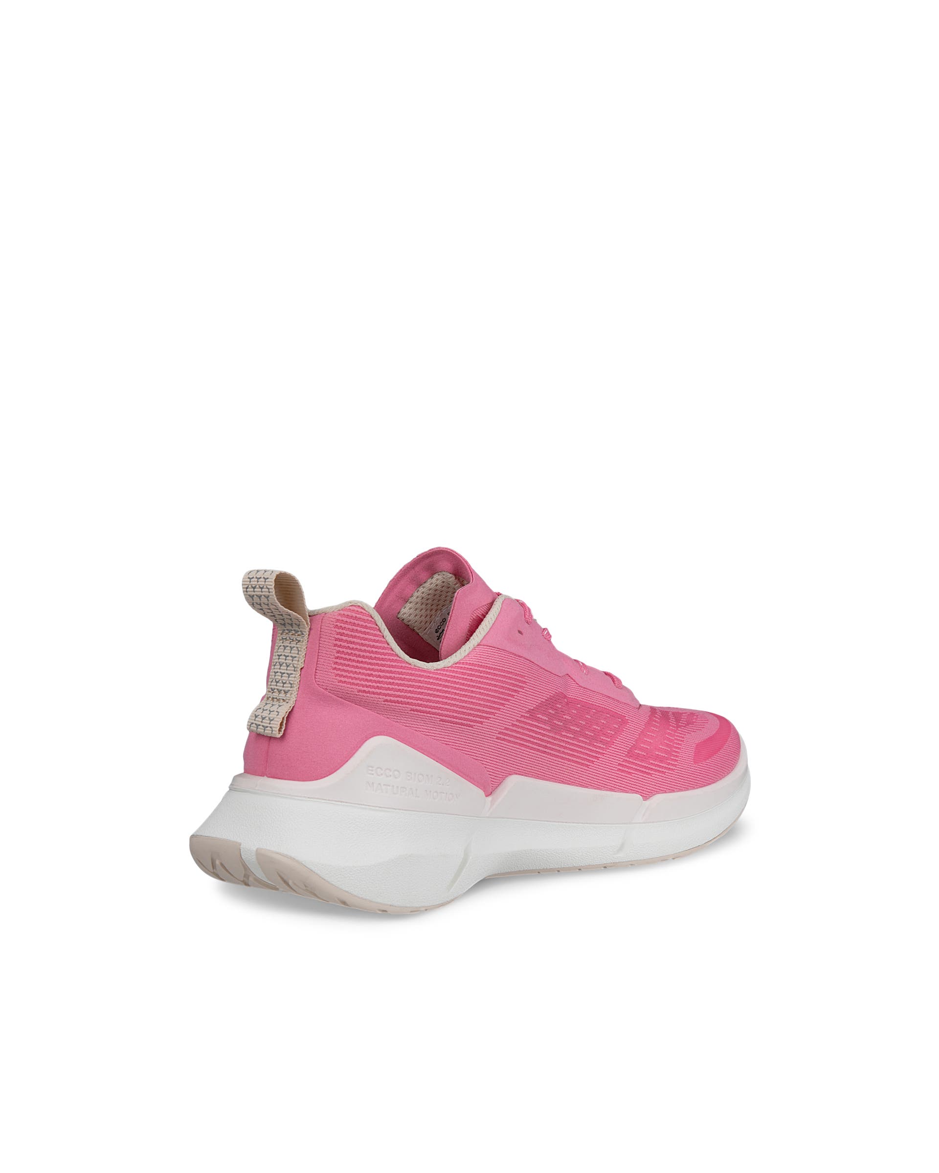 Women's ECCO® BIOM 2.2 Low Breathru Textile Sneaker - Pink - Back