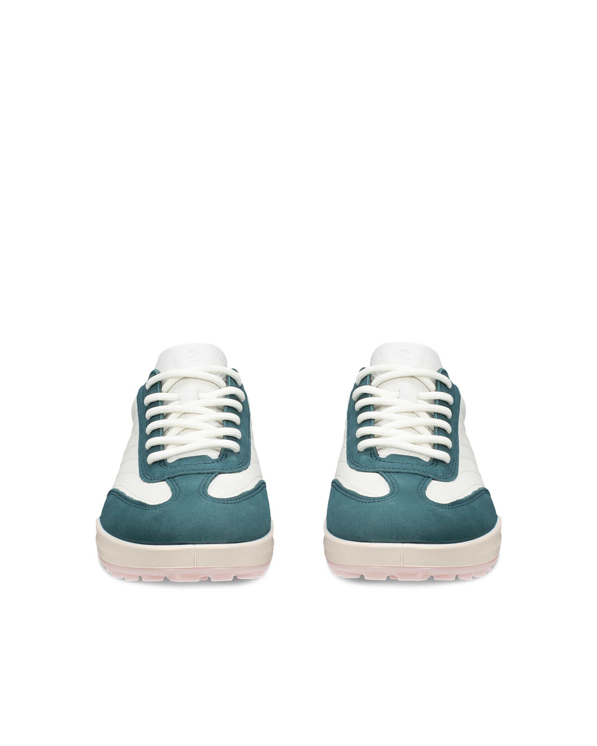 ECCO WOMENS GOLF STREET VIBE ウィメンズ レザーウォータープルーフゴルフシューズ - ホワイト - Front pair