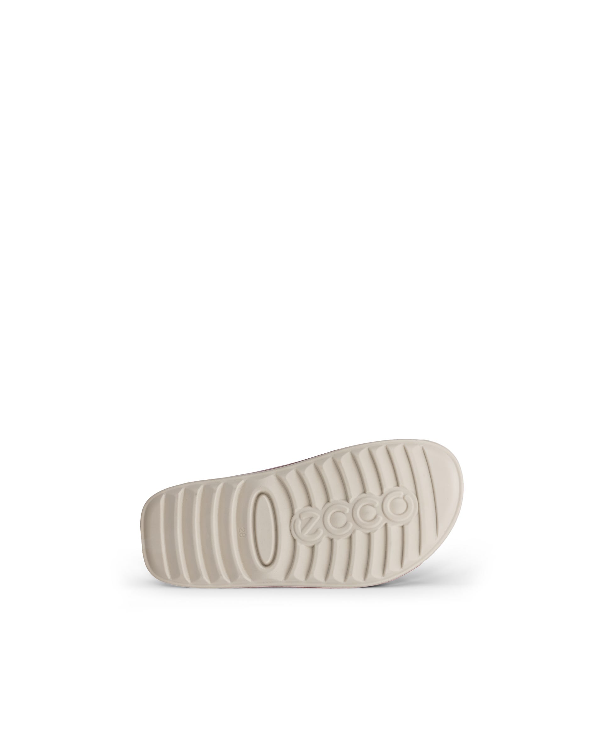 Kids' ECCO® Cozmo Leather Two Strap Sandal - Pink - Sole