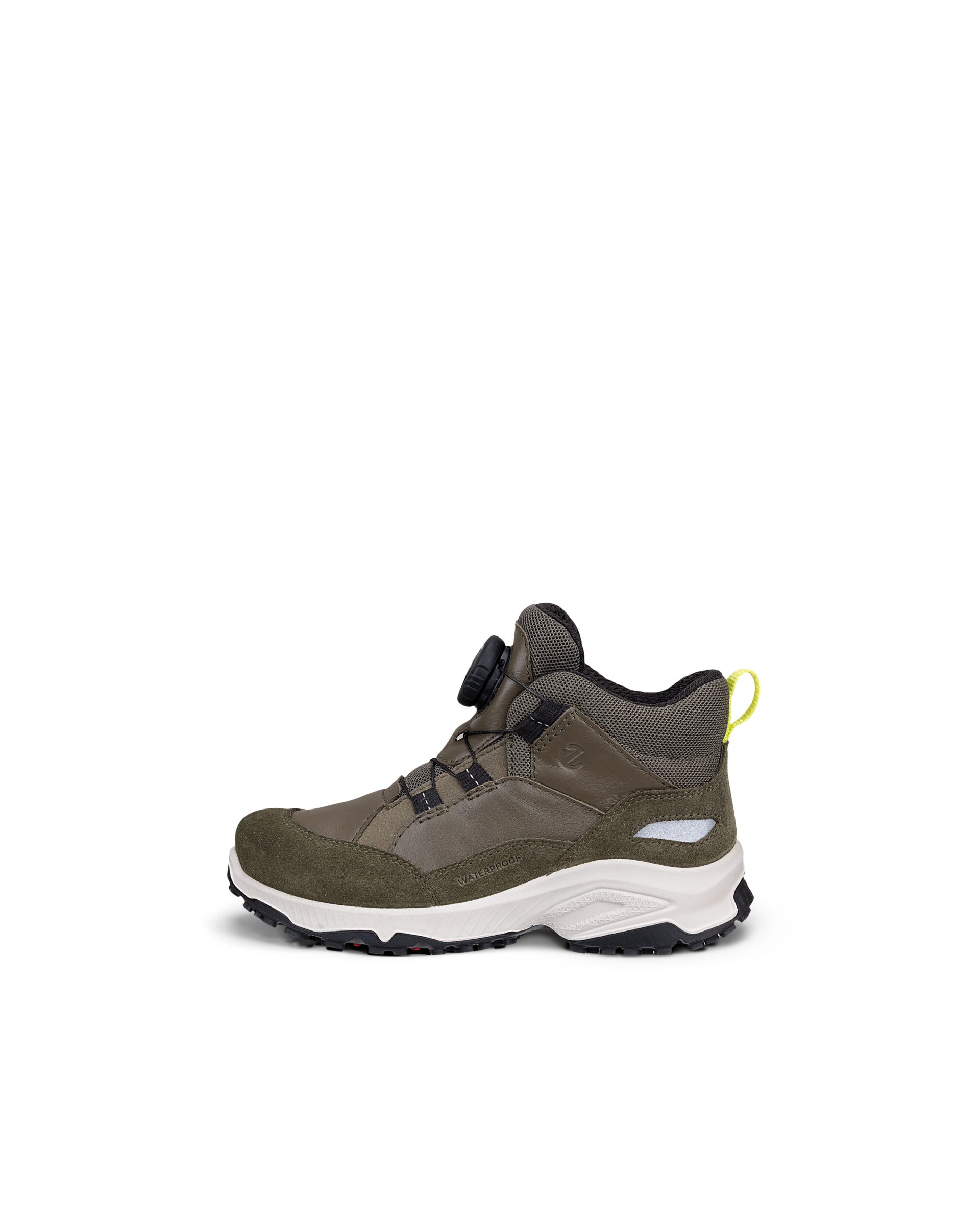 Botas impermeáveis caminhada meio cano nubuck criança ECCO® RECEPTOR XP K - Verde - Outside