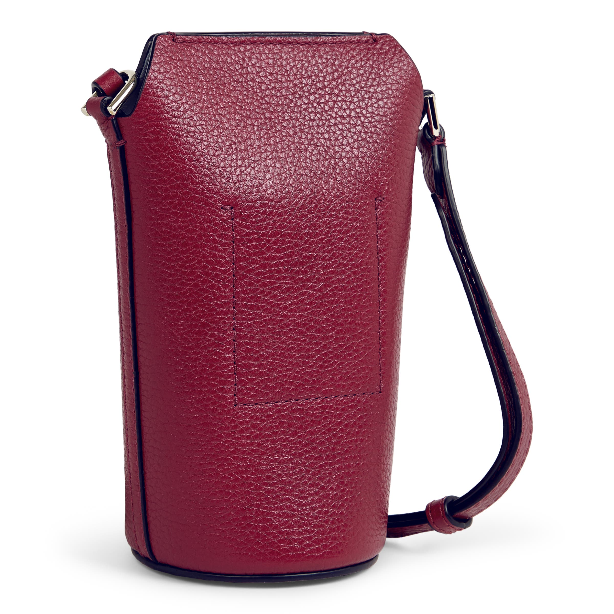 ECCO® Pot Wet Leather Crossbody Bag - Red - Back
