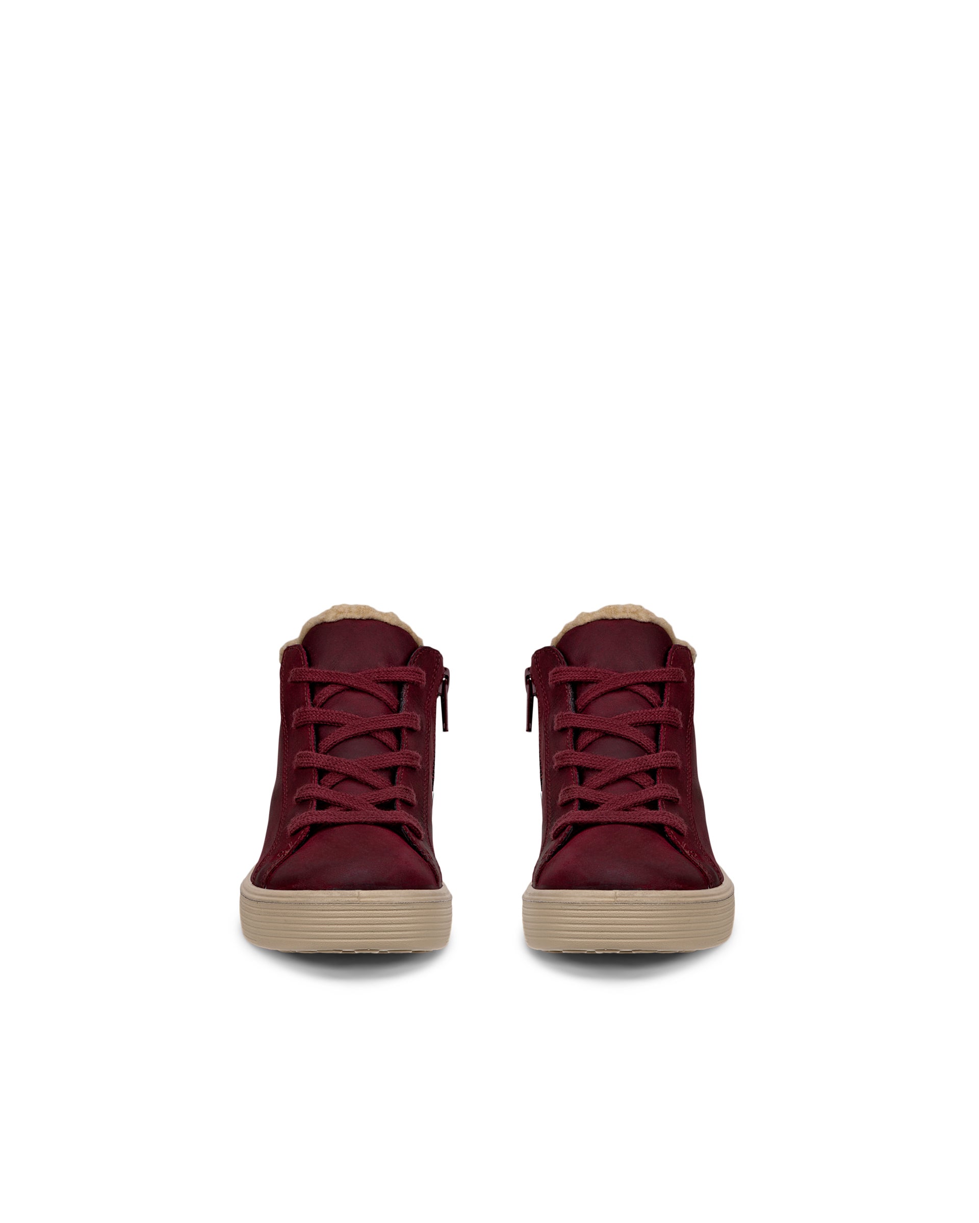 ECCO® SOFT 60 Kinder Wasserdichte Ankle Boot aus Nubukleder - Rot - Front pair