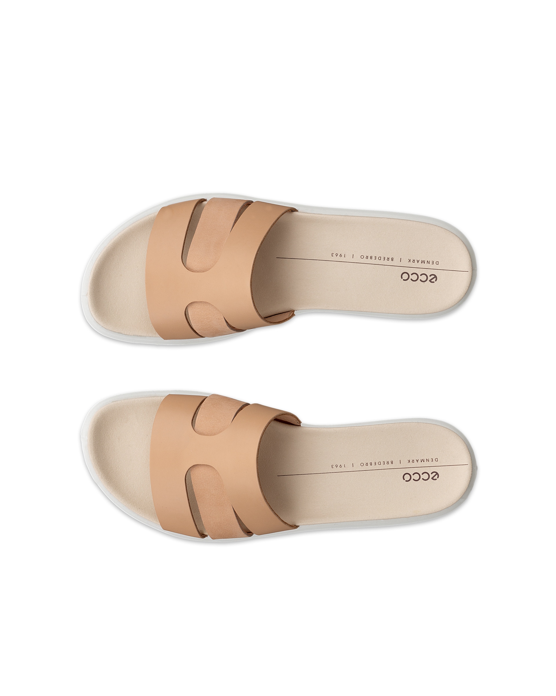 ECCO FLOWT WOMEN'S SLIDE - Brown - Top left pair