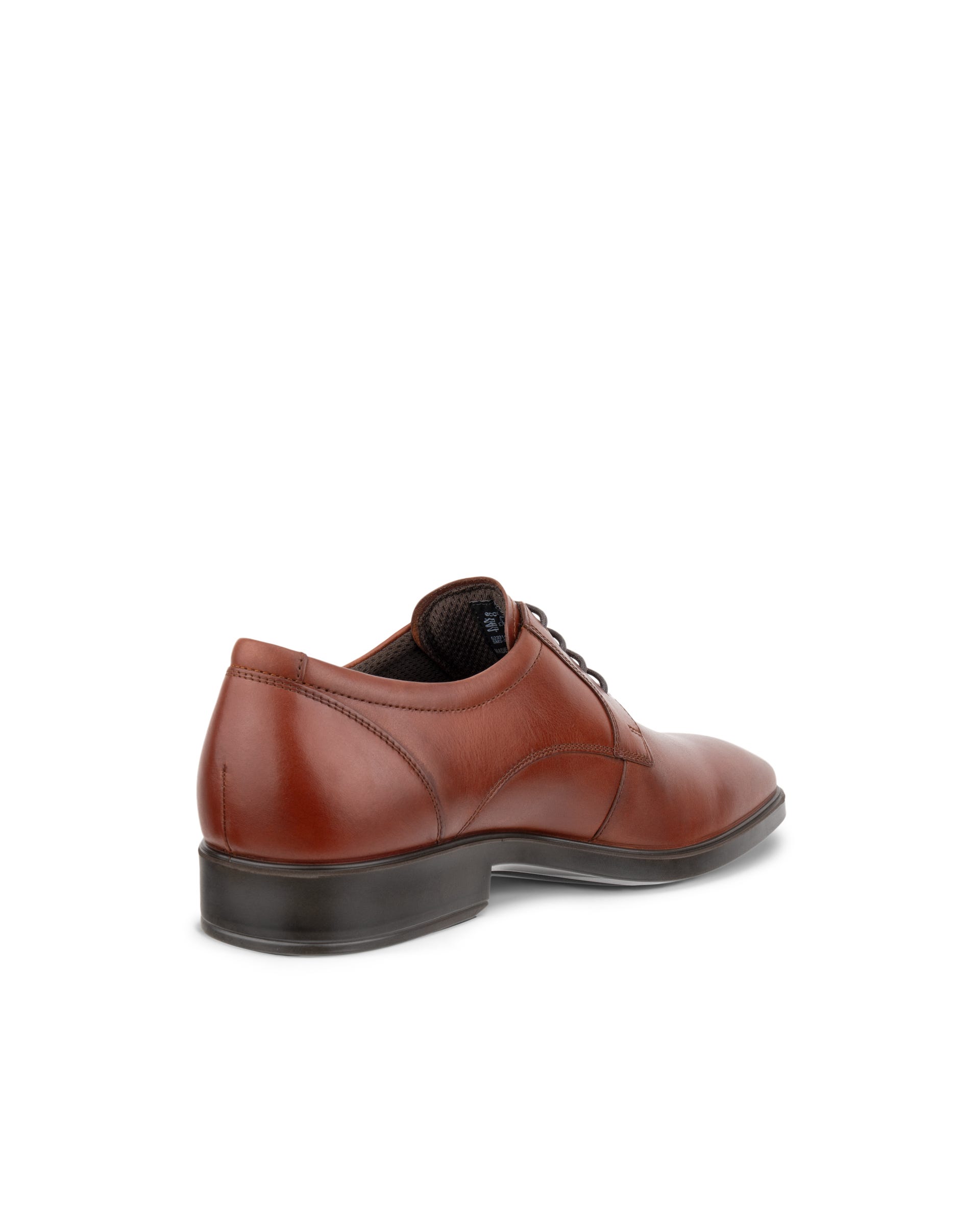 Men's ECCO® Metropole Milan Leather Derby Shoe - Brown - Back