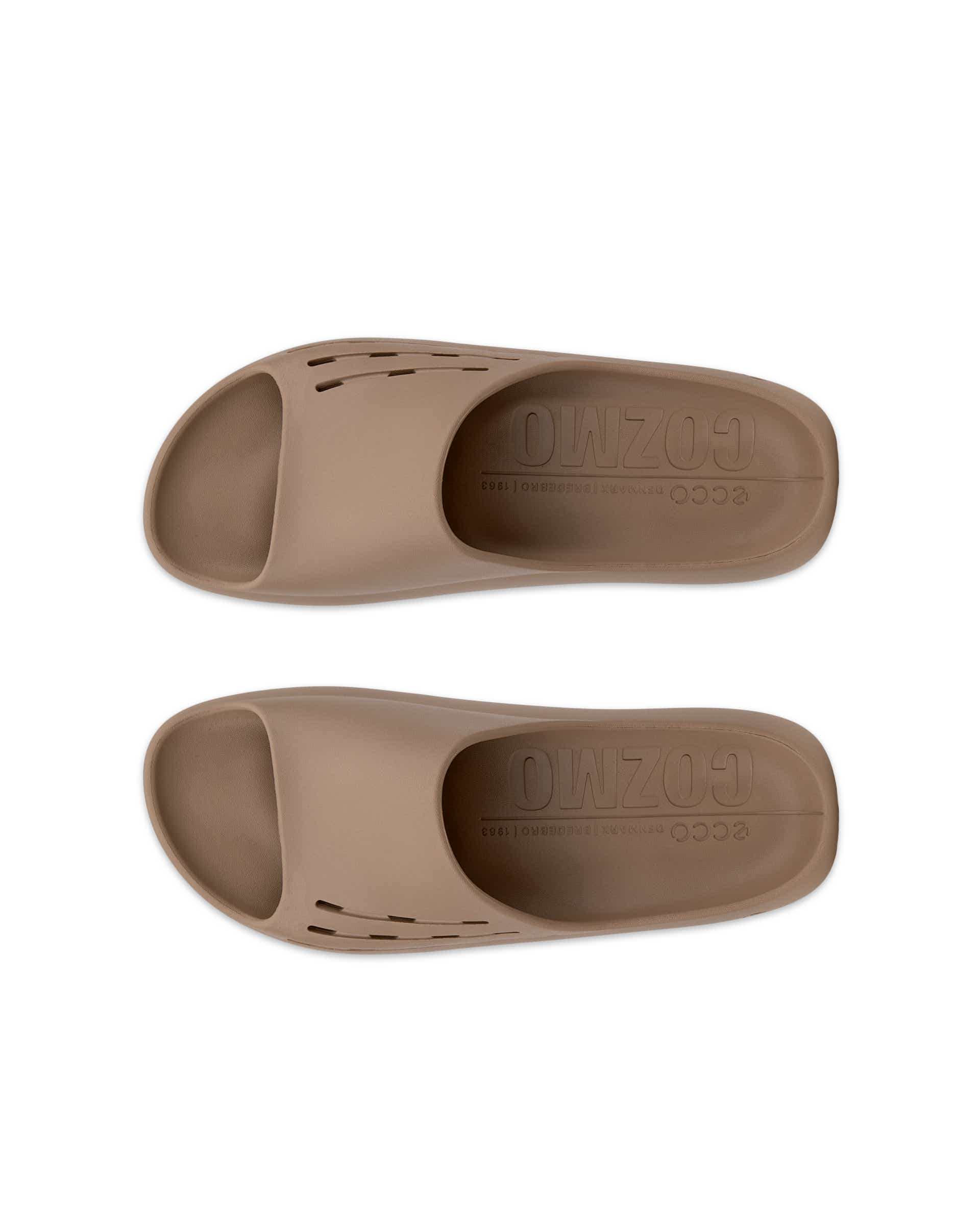ECCO® Cozmo E Unisex slipper - Beige - Top left pair