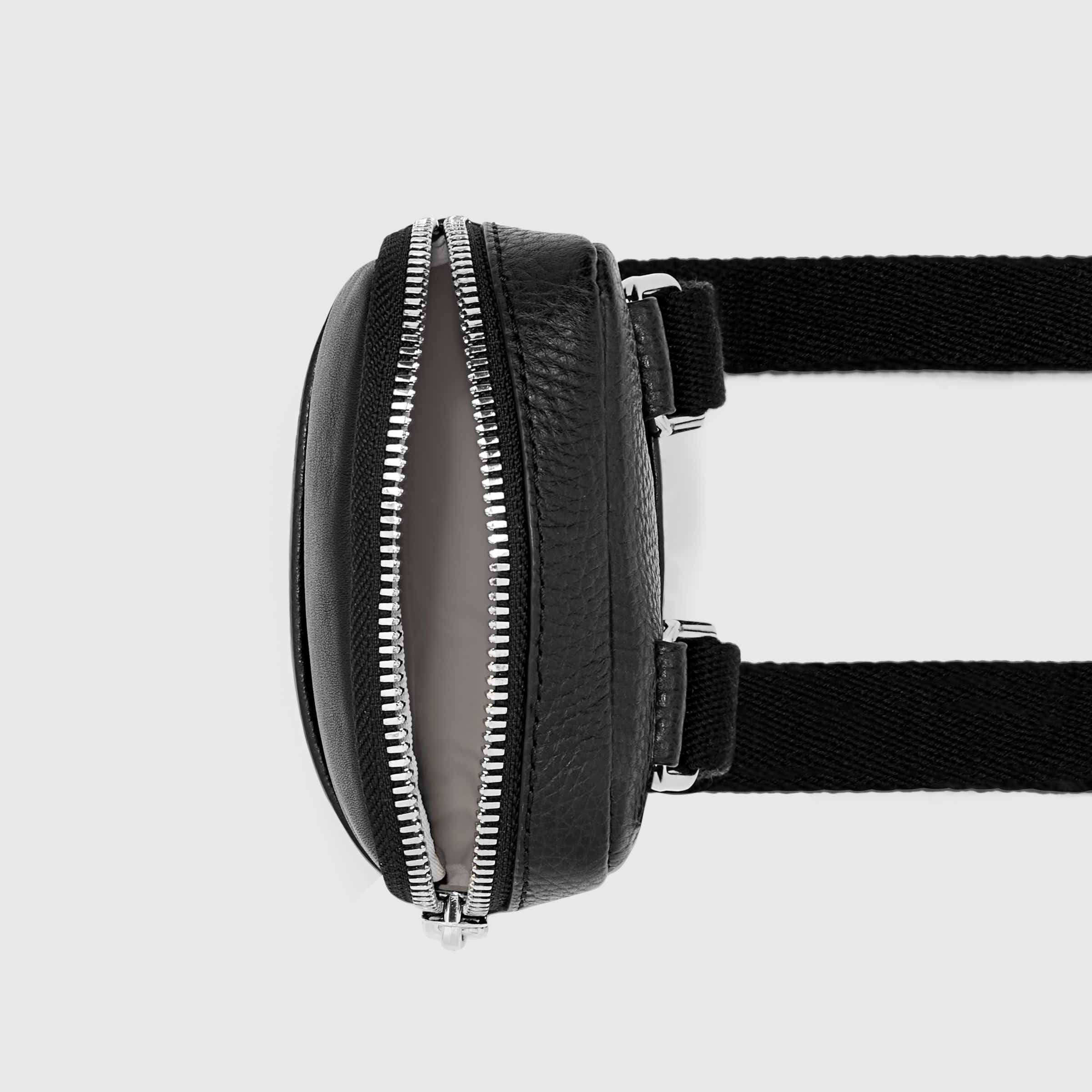 ECCO® Textureblock Leather Phone Bag - Black - Birdeye