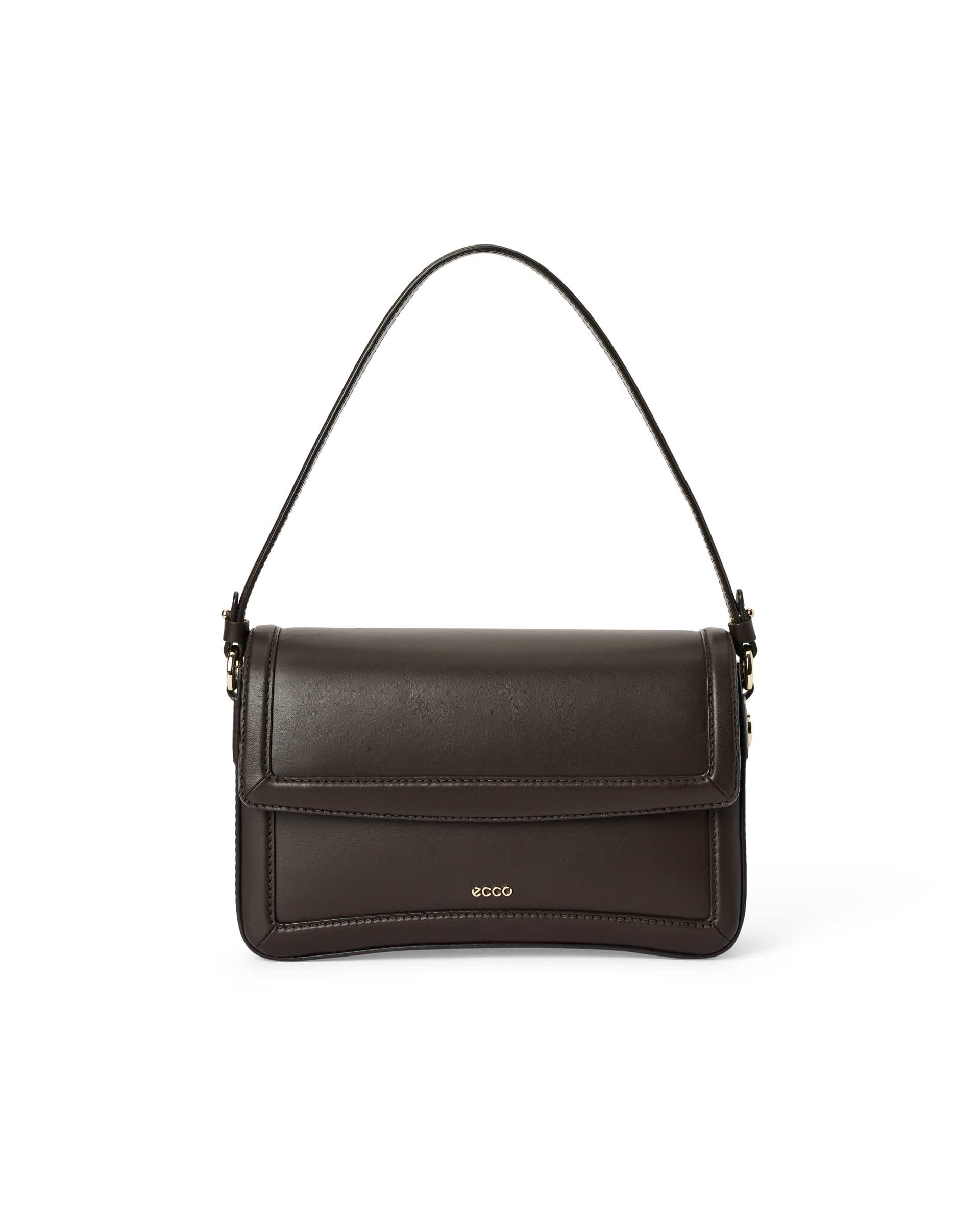 Women's ECCO® PINCH BAG Leather Pinch Crossbody Bag - Brown - Main