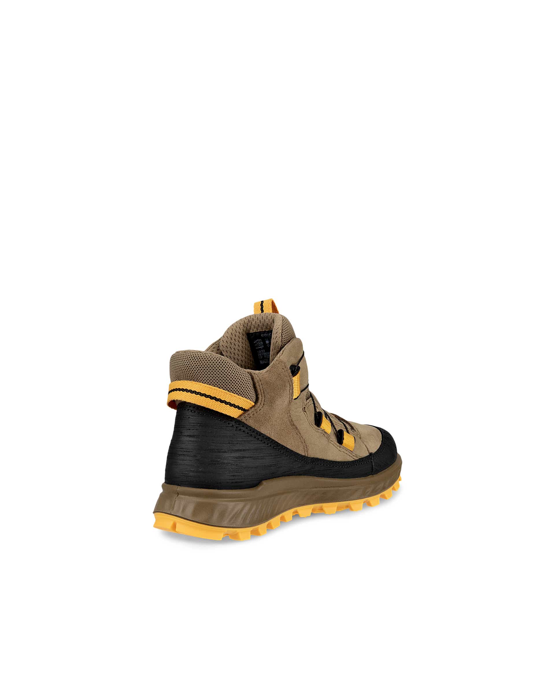 ECCO® Exostrike Kids Vattentät halvhög känga i nubuck för utomhusbruk barn - Brun - Back