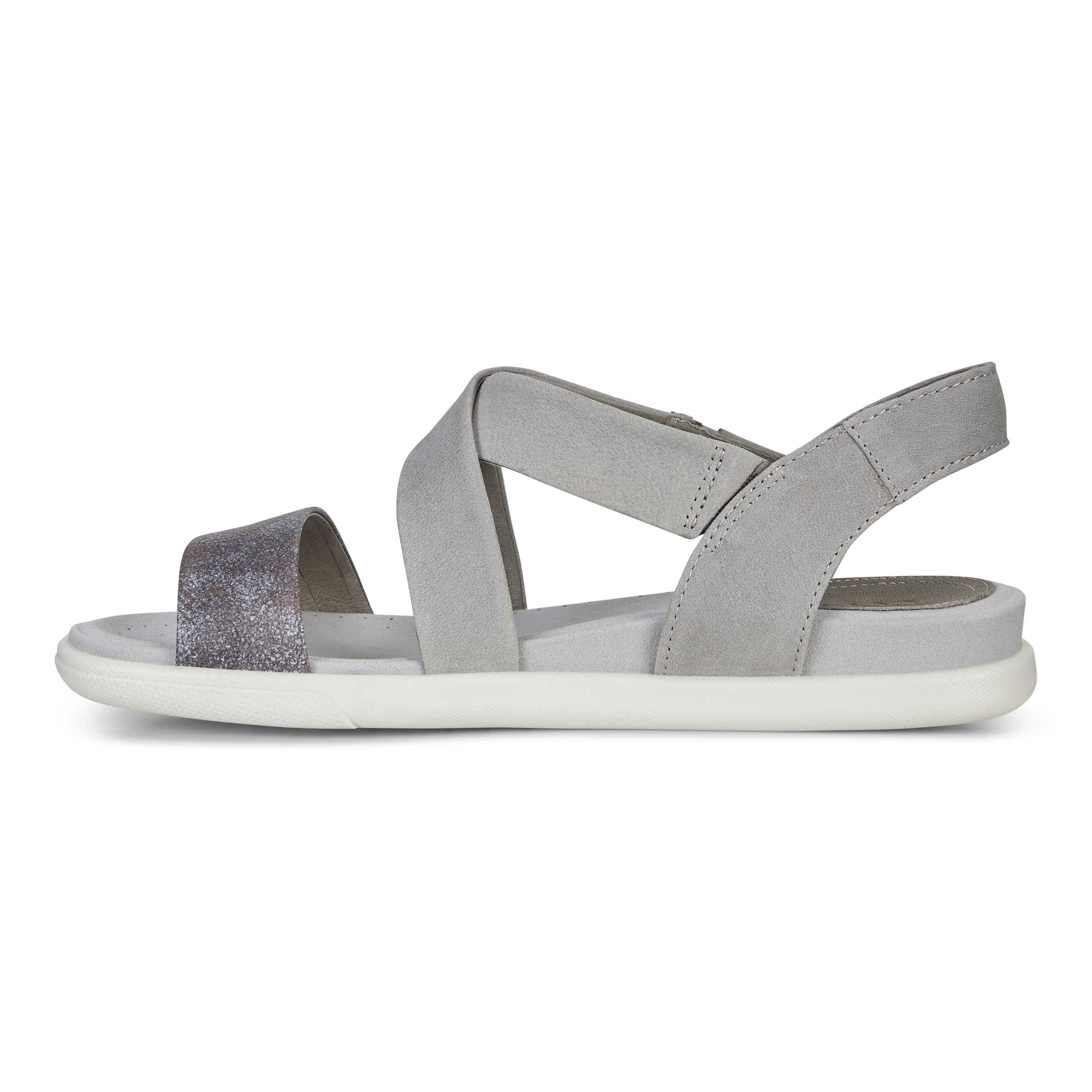 ECCO Damara Crisscross Sandal - Grey - Inside