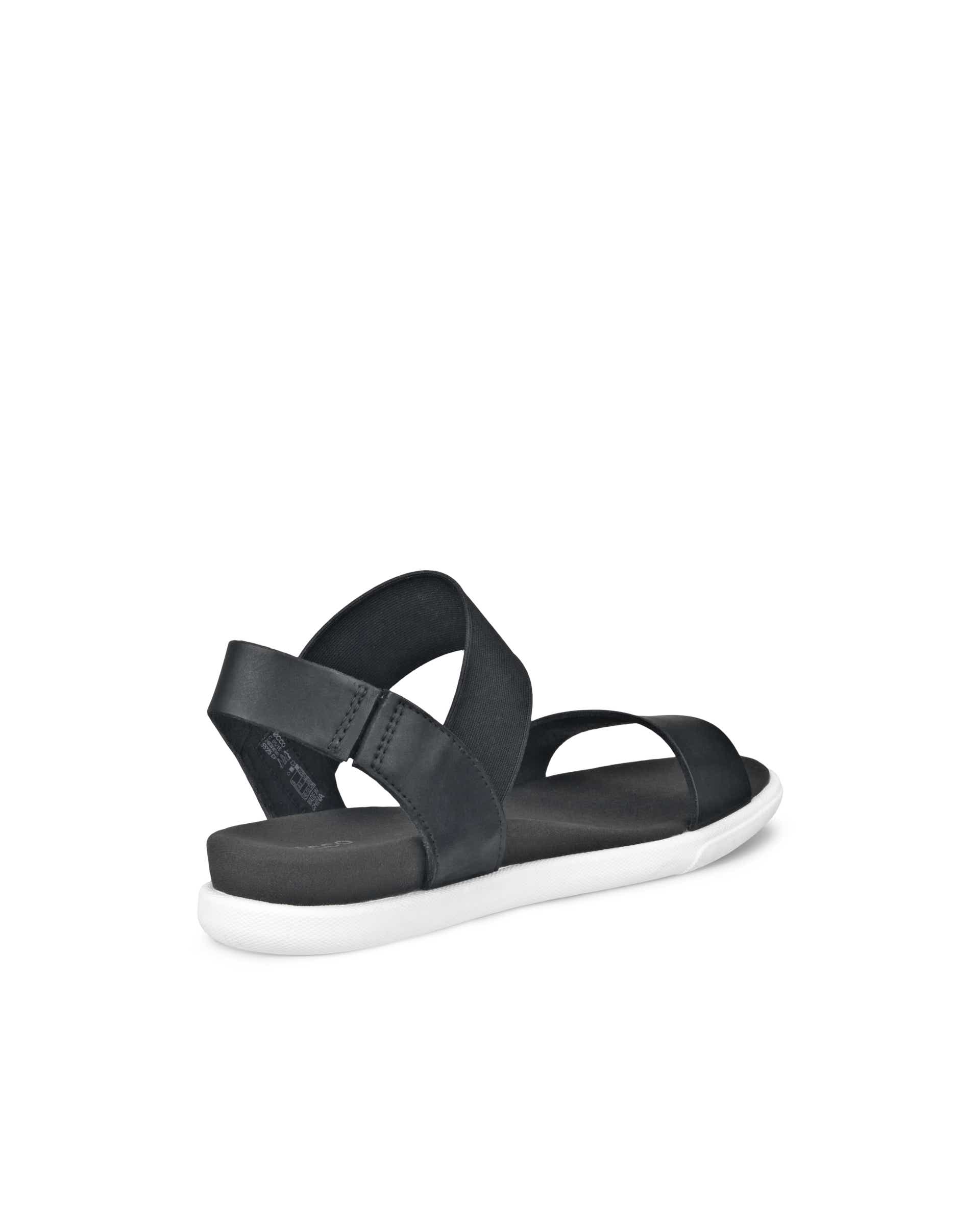 Women's ECCO® Damara Leather Sandal - Black - Back