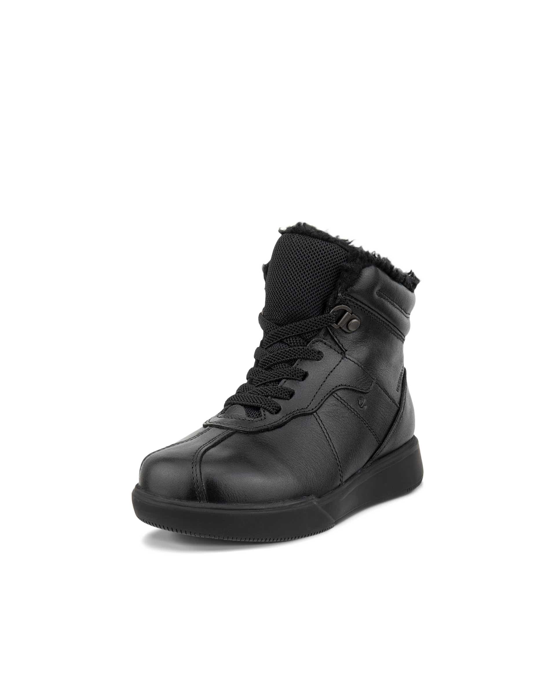 Ténis bota couro criança ECCO® STREET COURT K - Preto - Main