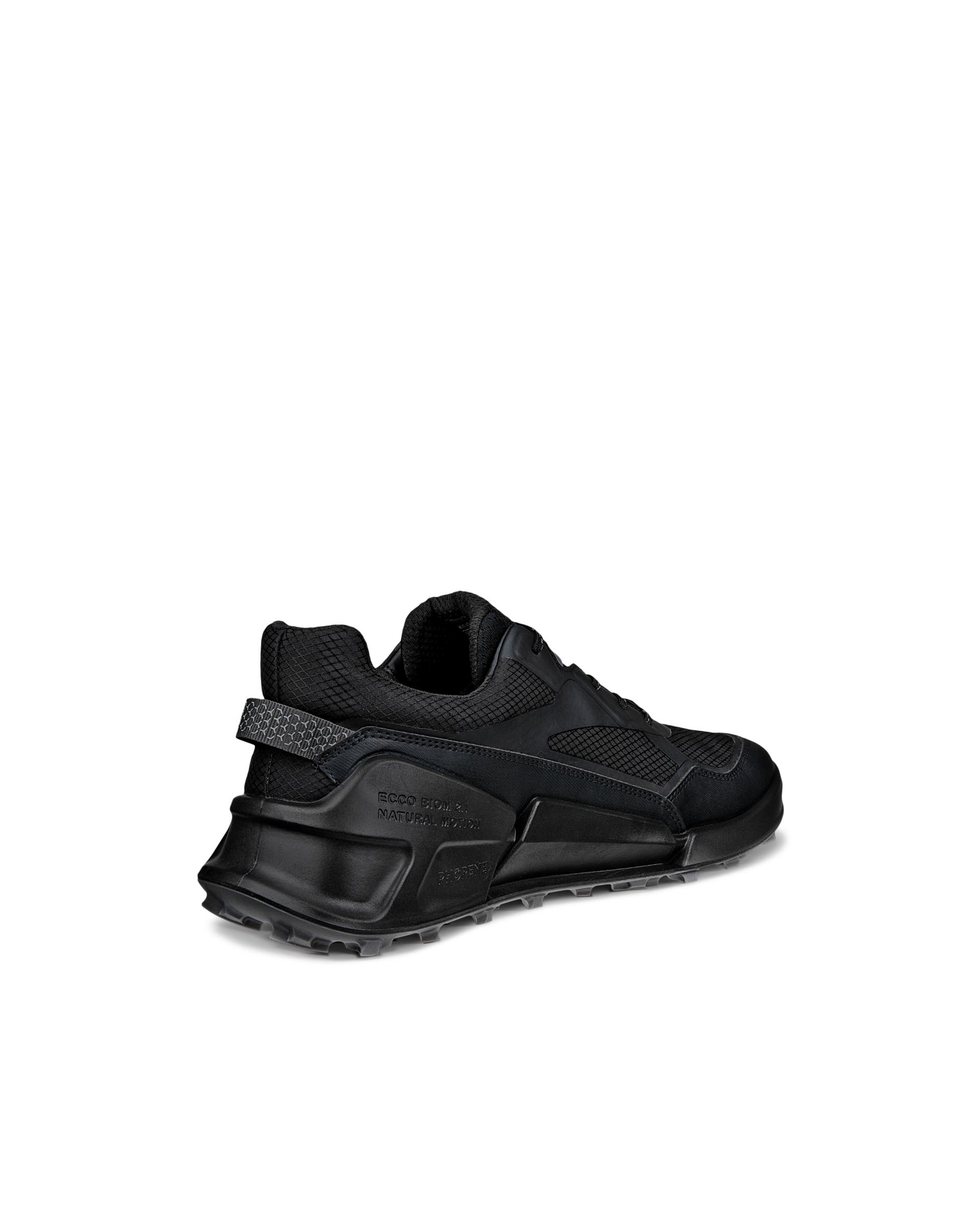 Męskie tekstylne buty trekingowe Gore-tex ECCO® BIOM 2.1 - Czarny - Back