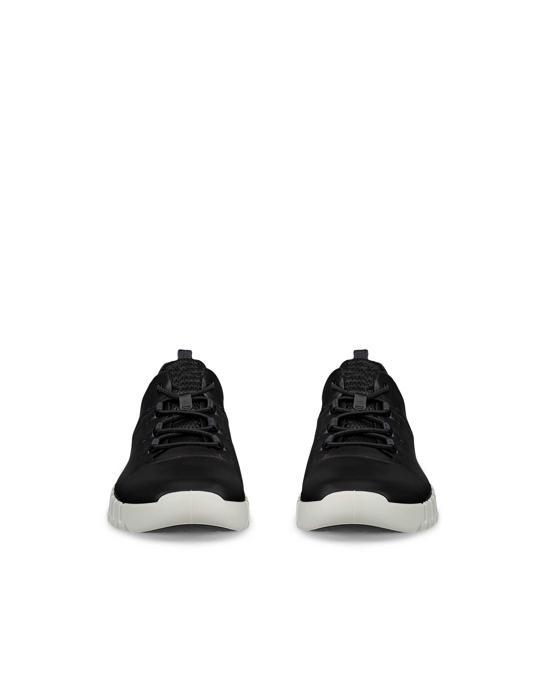 ECCO® Gruuv baskets en cuir pour homme - Noir - Front pair