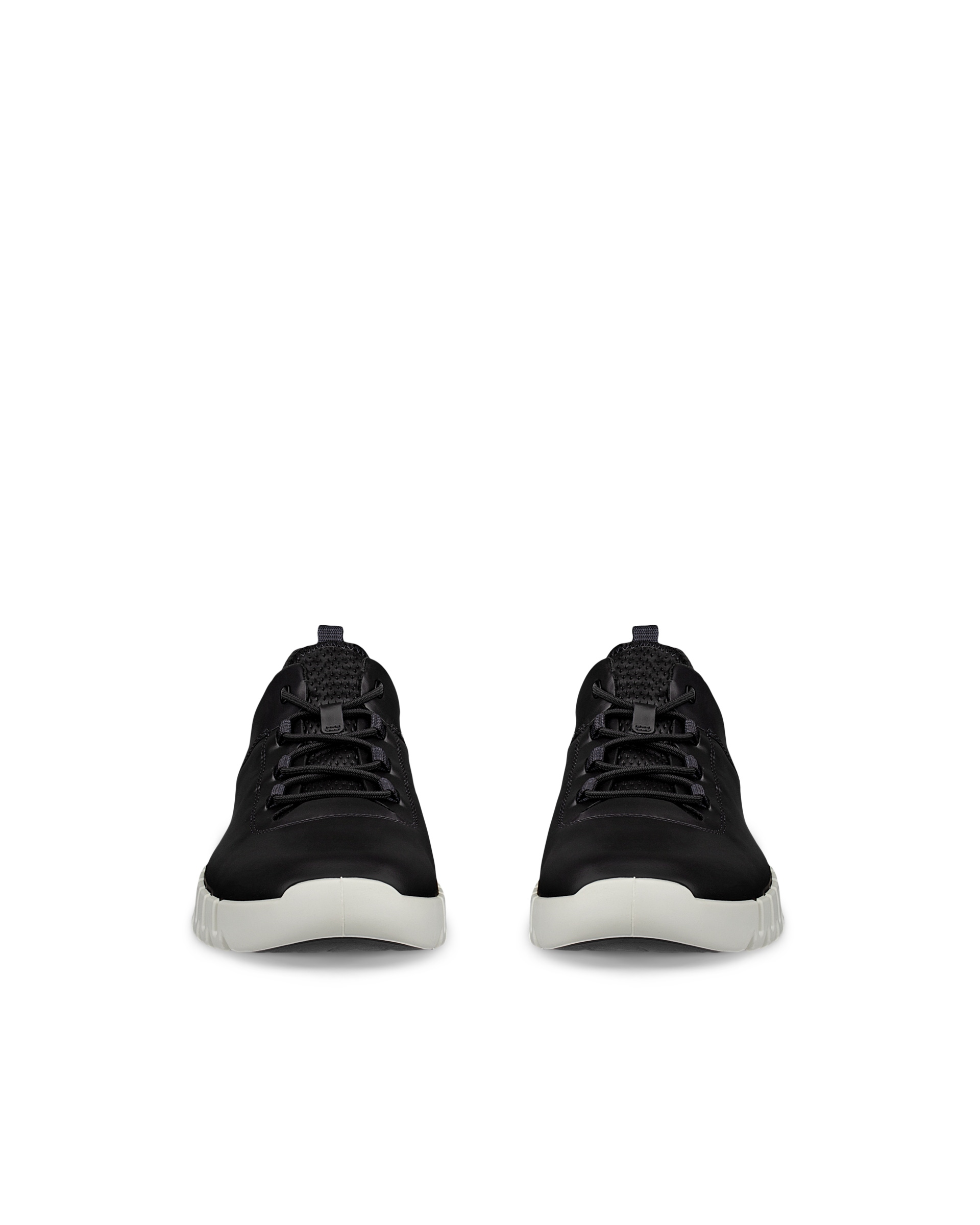ECCO® Gruuv baskets en cuir pour homme - Noir - Front pair