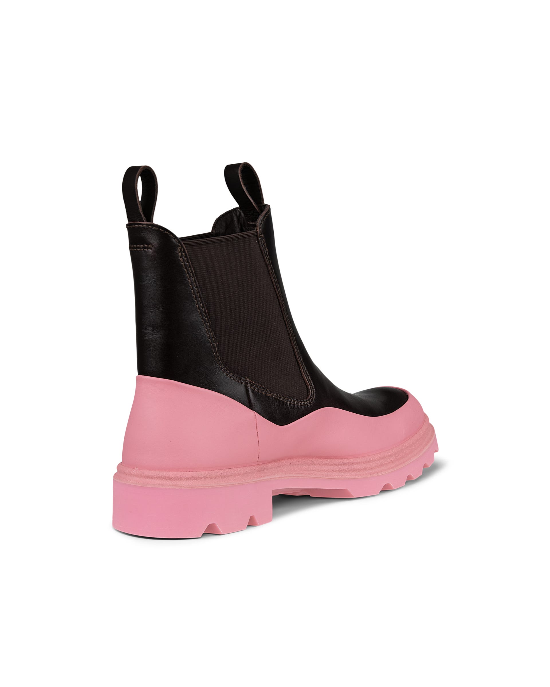 ECCO Grainer ウィメンズ レザーチェルシーブーツ - ブラウン - Back