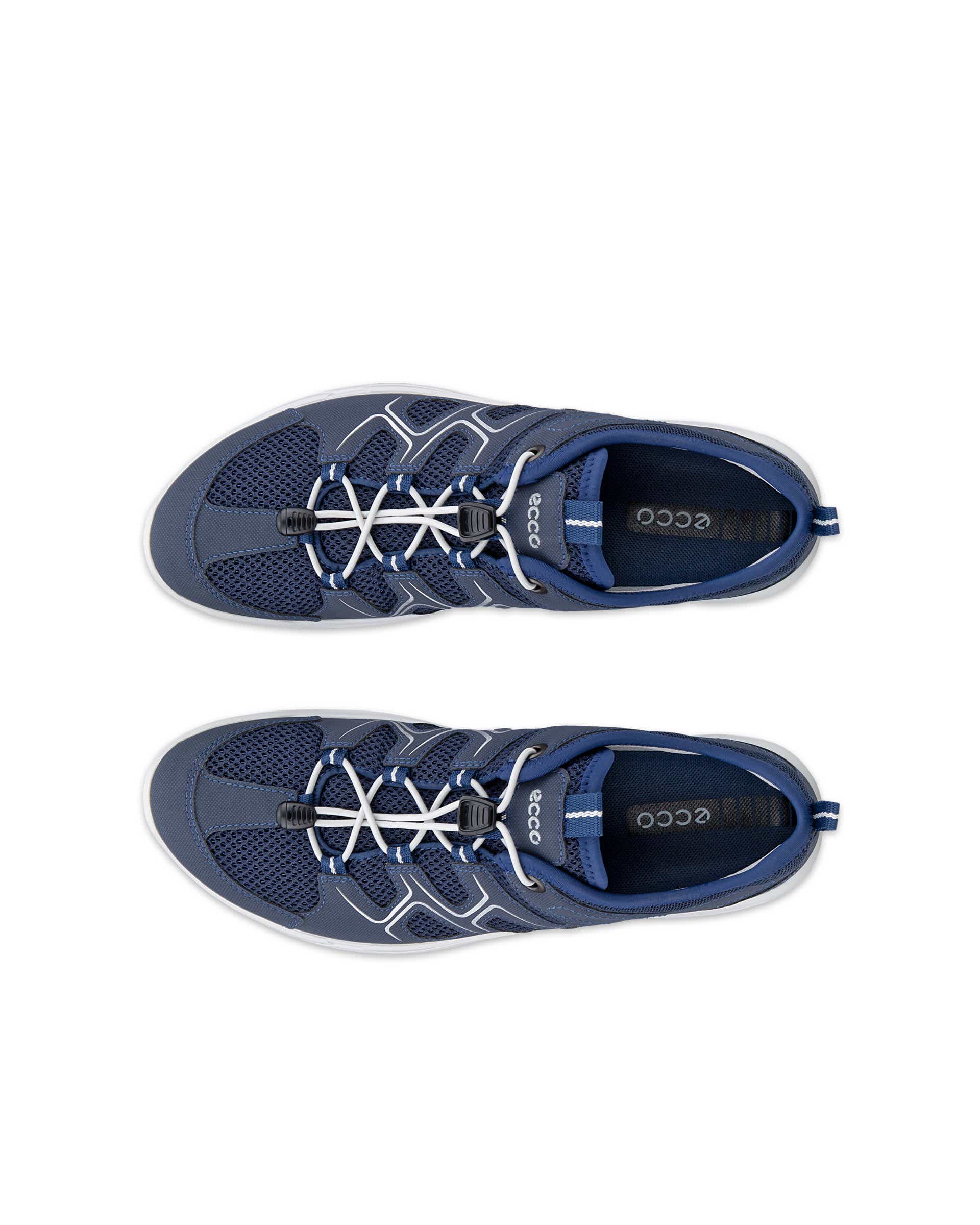 ECCO® Terracruise LT chaussures en cuir de plein air pour femme - Bleu - Top left pair