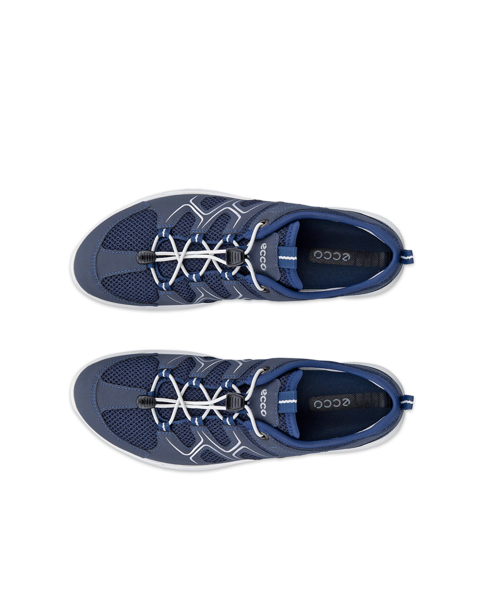 ECCO® Terracruise LT chaussures en cuir de plein air pour femme - Bleu - Top left pair