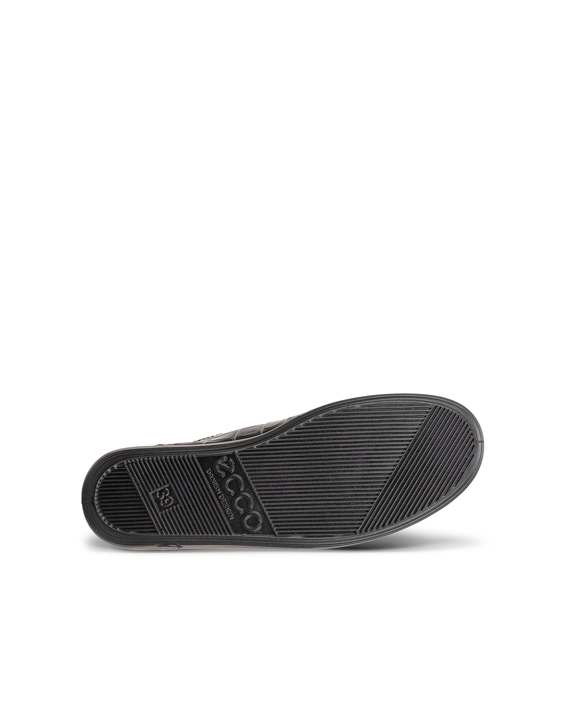 Women's ECCO® SOFT 2.0 Leather Lace-Up Shoe - Black - Sole