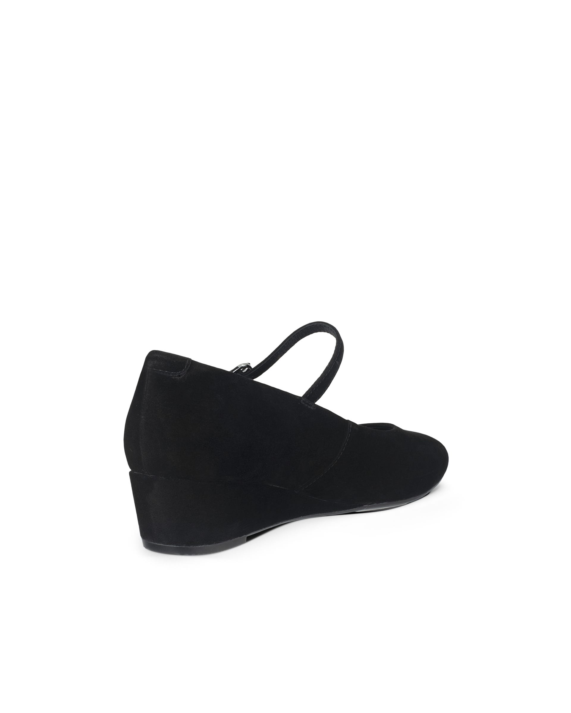 ECCO® ELEVATE WEDGE babies daim pour femme - Noir - Outside