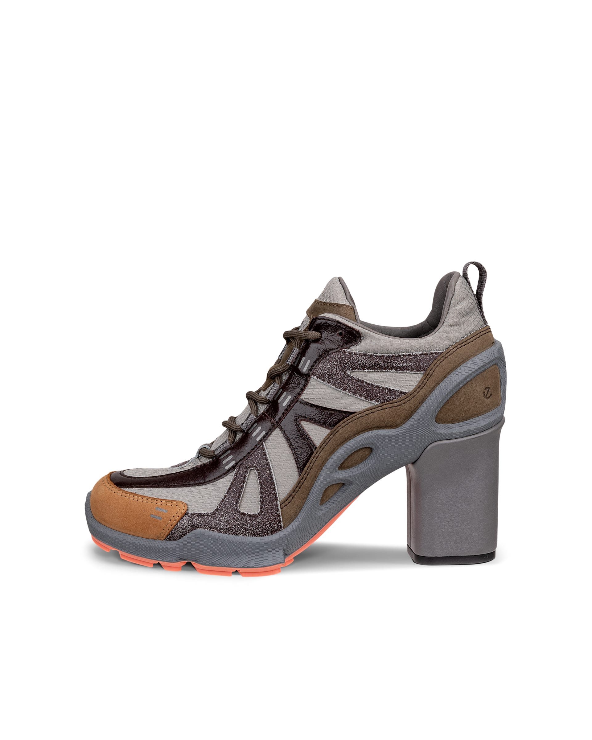 ECCO BIOM C 65 ウィメンズ レザー ハイヒール シューズ - グレー - Outside