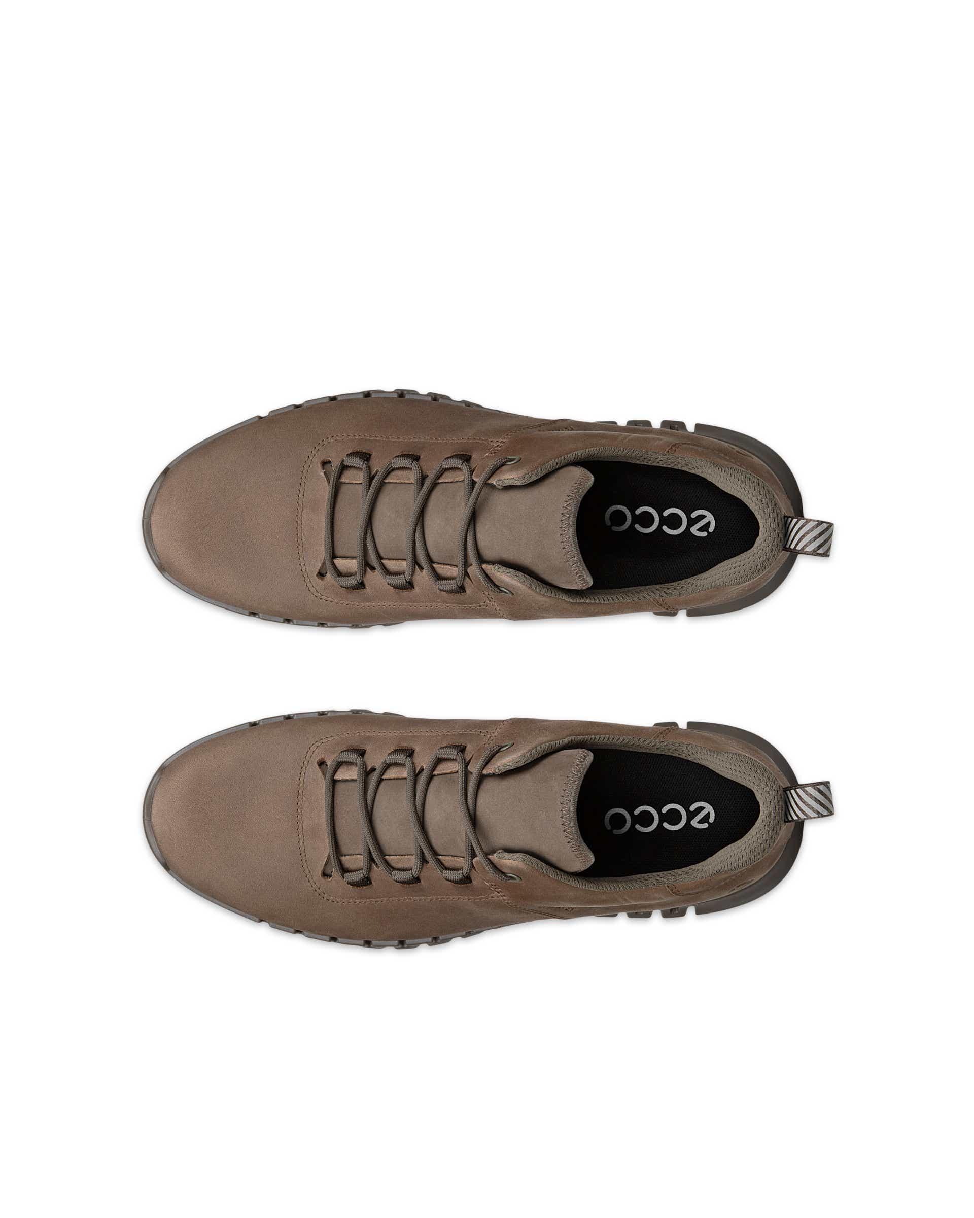 ECCO® GRUUV muške tenisice od nubuka Gore-Tex - Smeđa - Top left pair