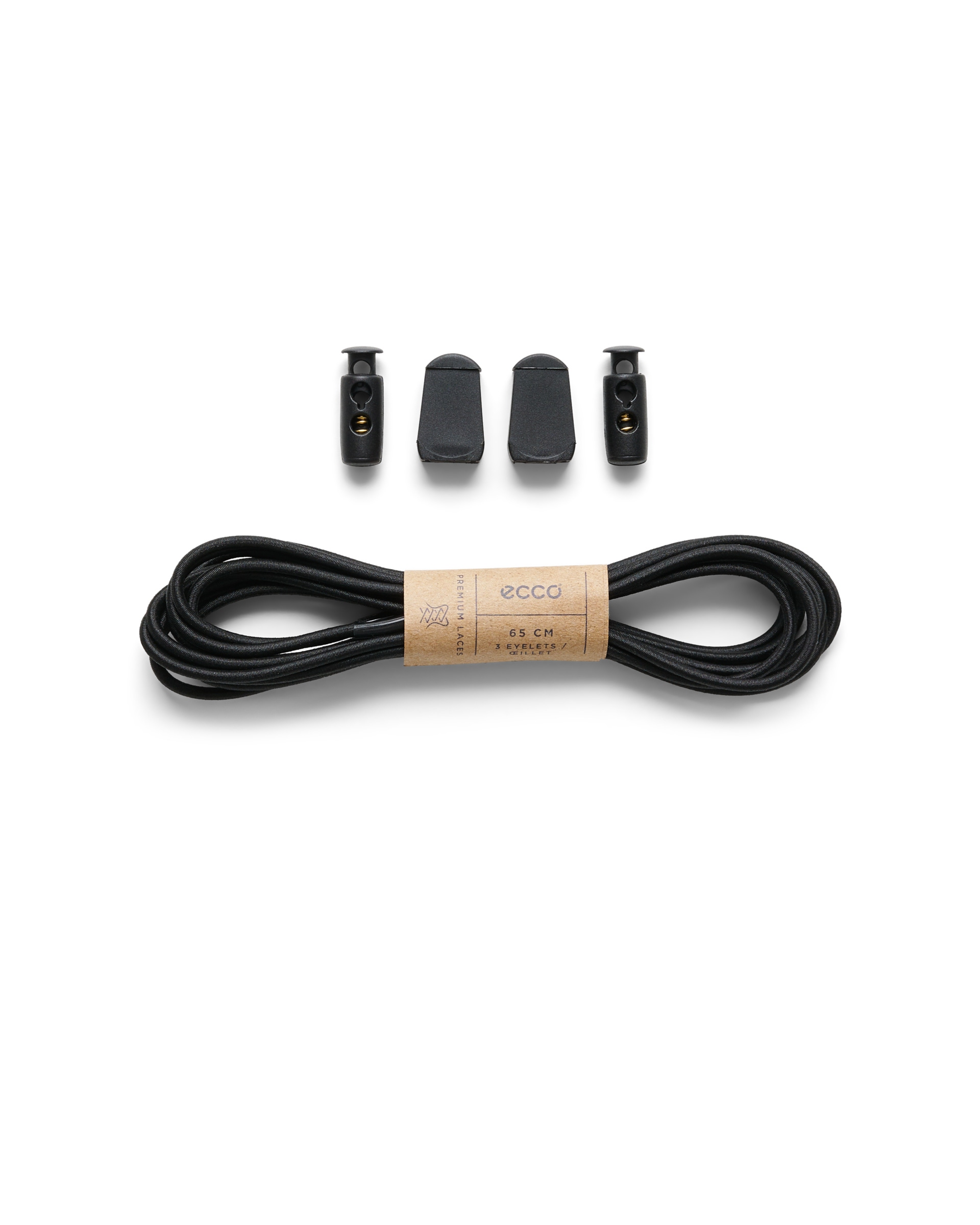 Atacadores ECCO® Fast Lock - Preto - Main