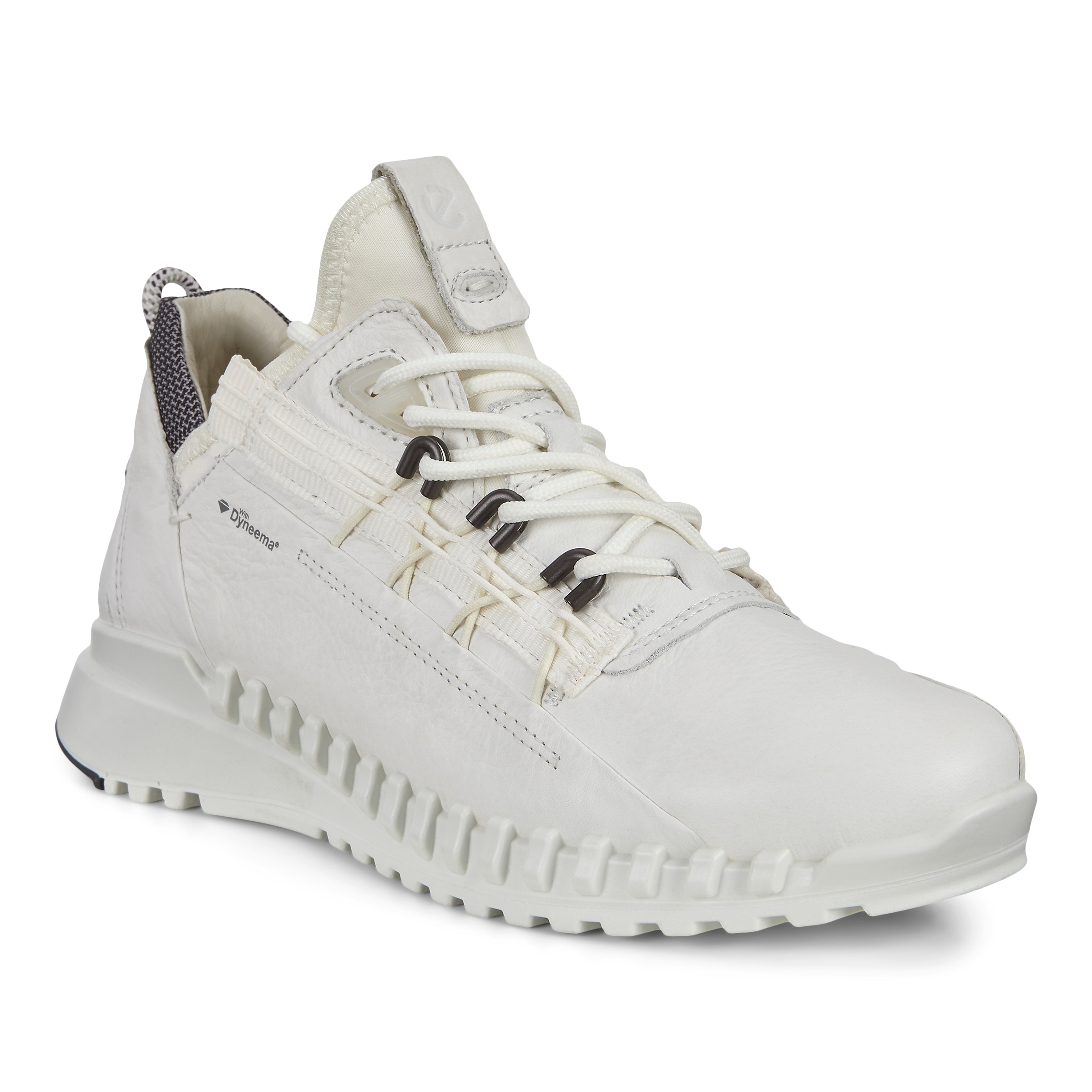 フローラMサイズ ECCO Zipflex Low Dyneema ウィメンズ レザースニーカー | ホワイト