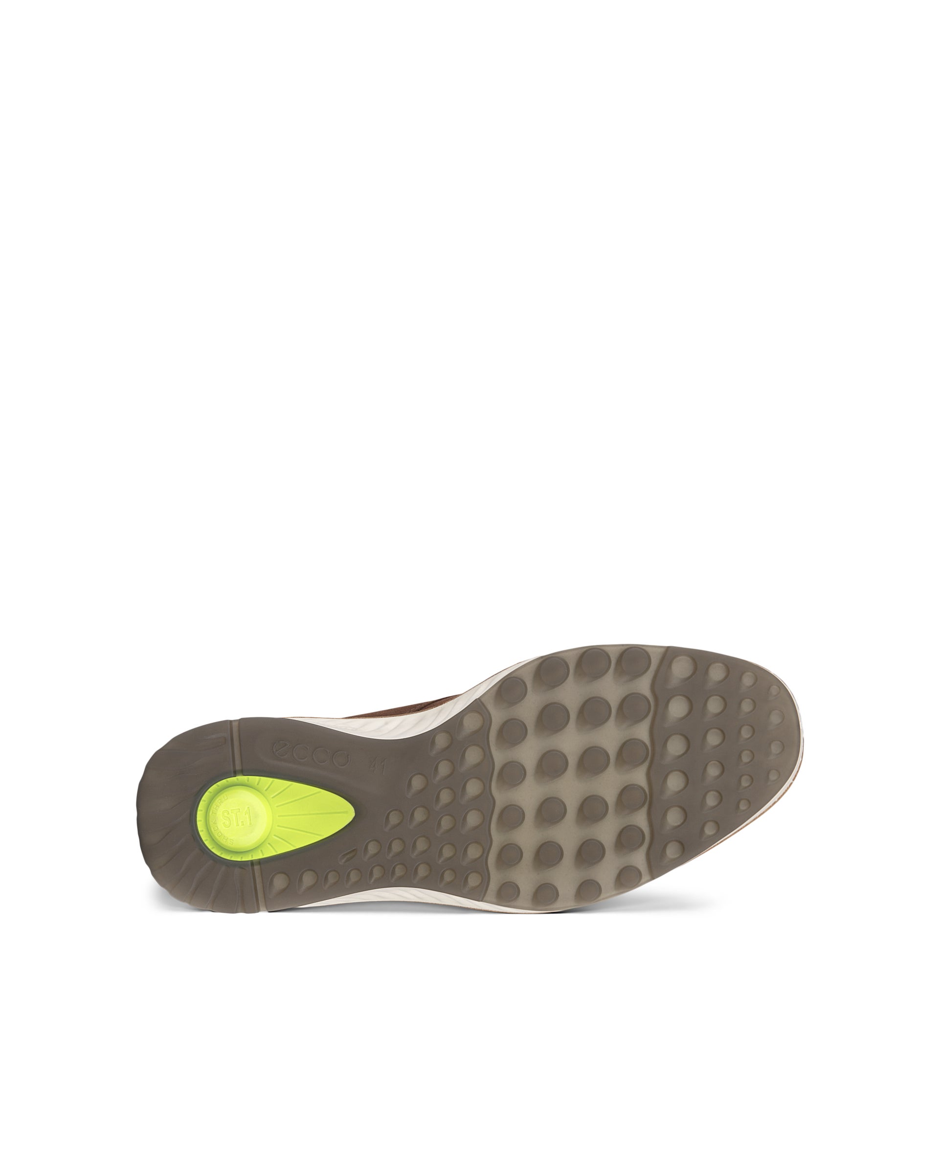 ECCO ST.1 Hybrid メンズ ヌバックダービーシューズ - ブラウン - Sole
